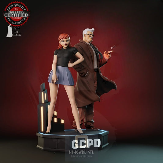 4335 Jim Gordon AND Batgirl - DC Comics - STL 3D Print Files