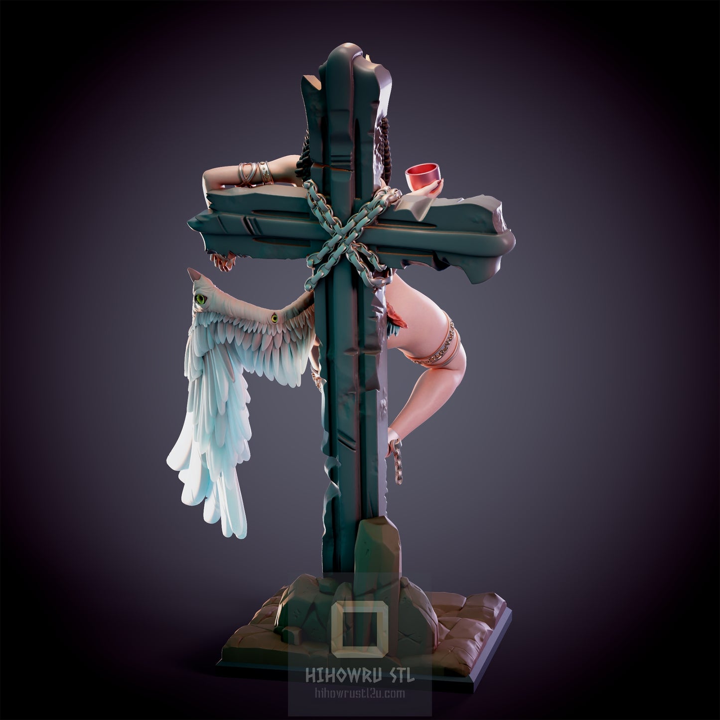 4880 Iris Fallen Angel NSFW - STL 3D Print Files