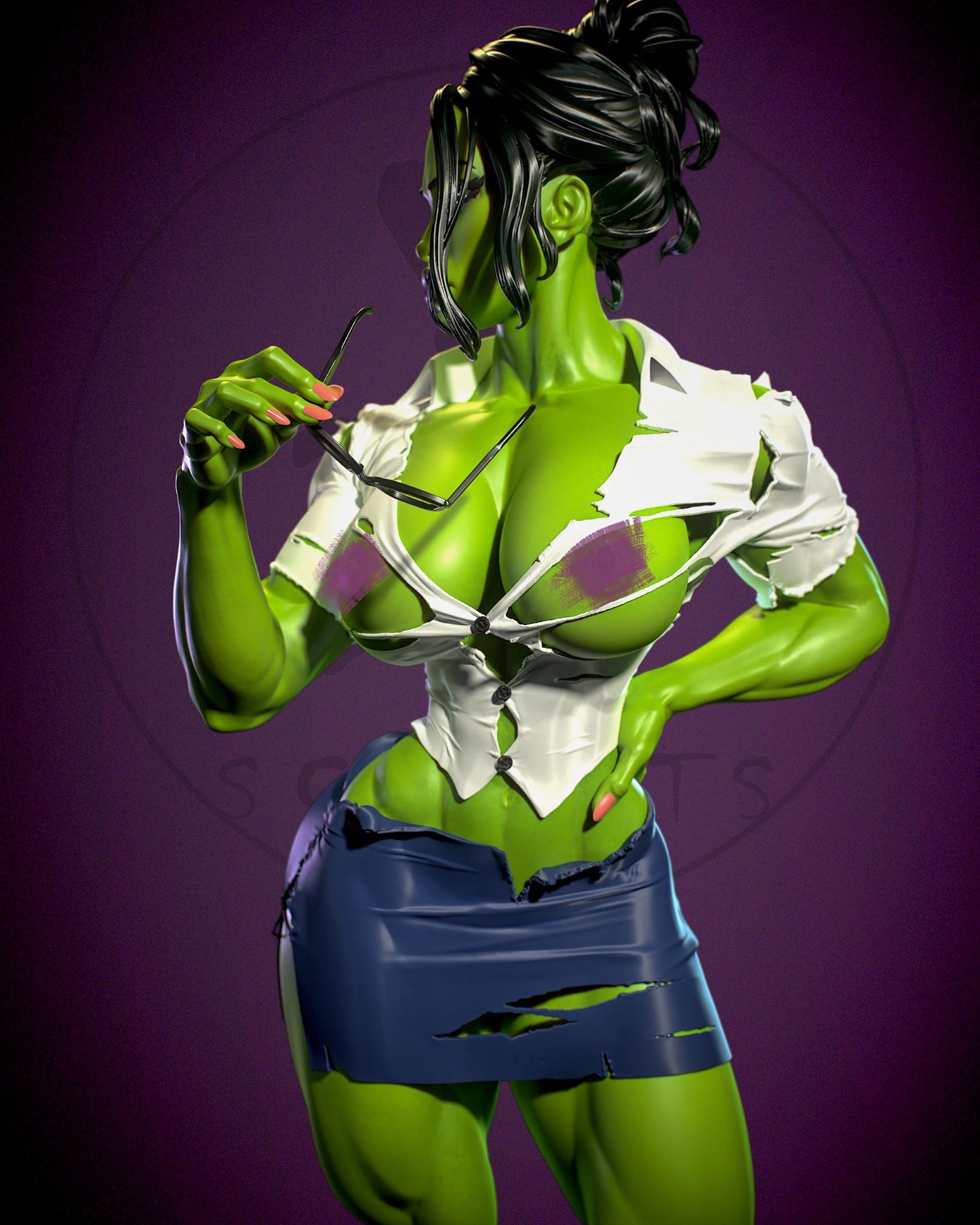 3973 She Hulk NSFW - Marvel Comics - STL 3D Print Files