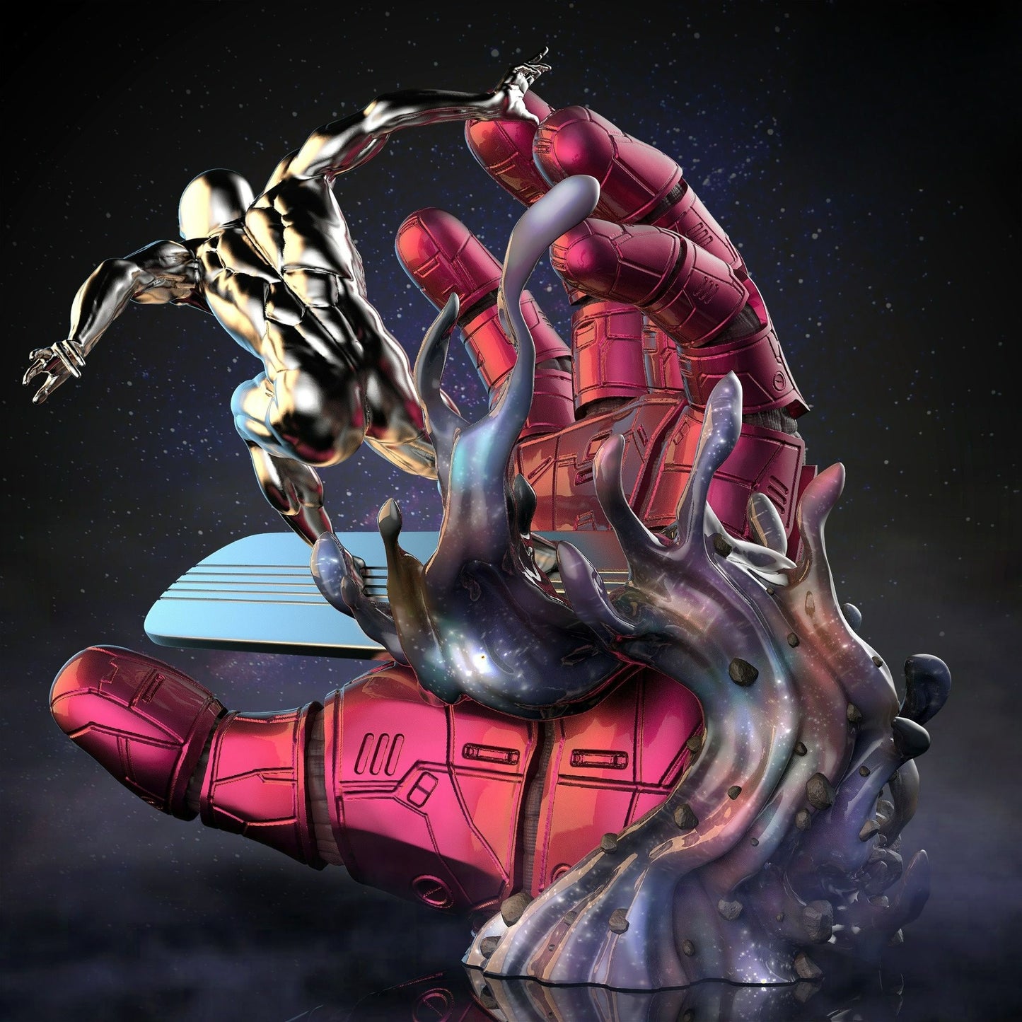 3195 Silver Surfer - Marvel Comics - STL 3D Print Files