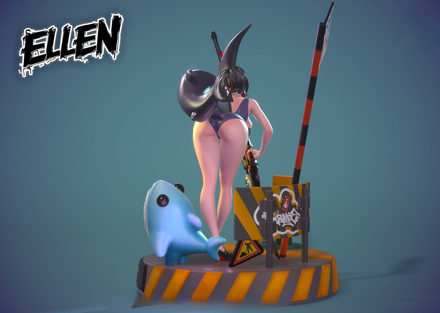 3979 Ellen Joe NSFW - Zenless Zone Zero - STL 3D Print Files