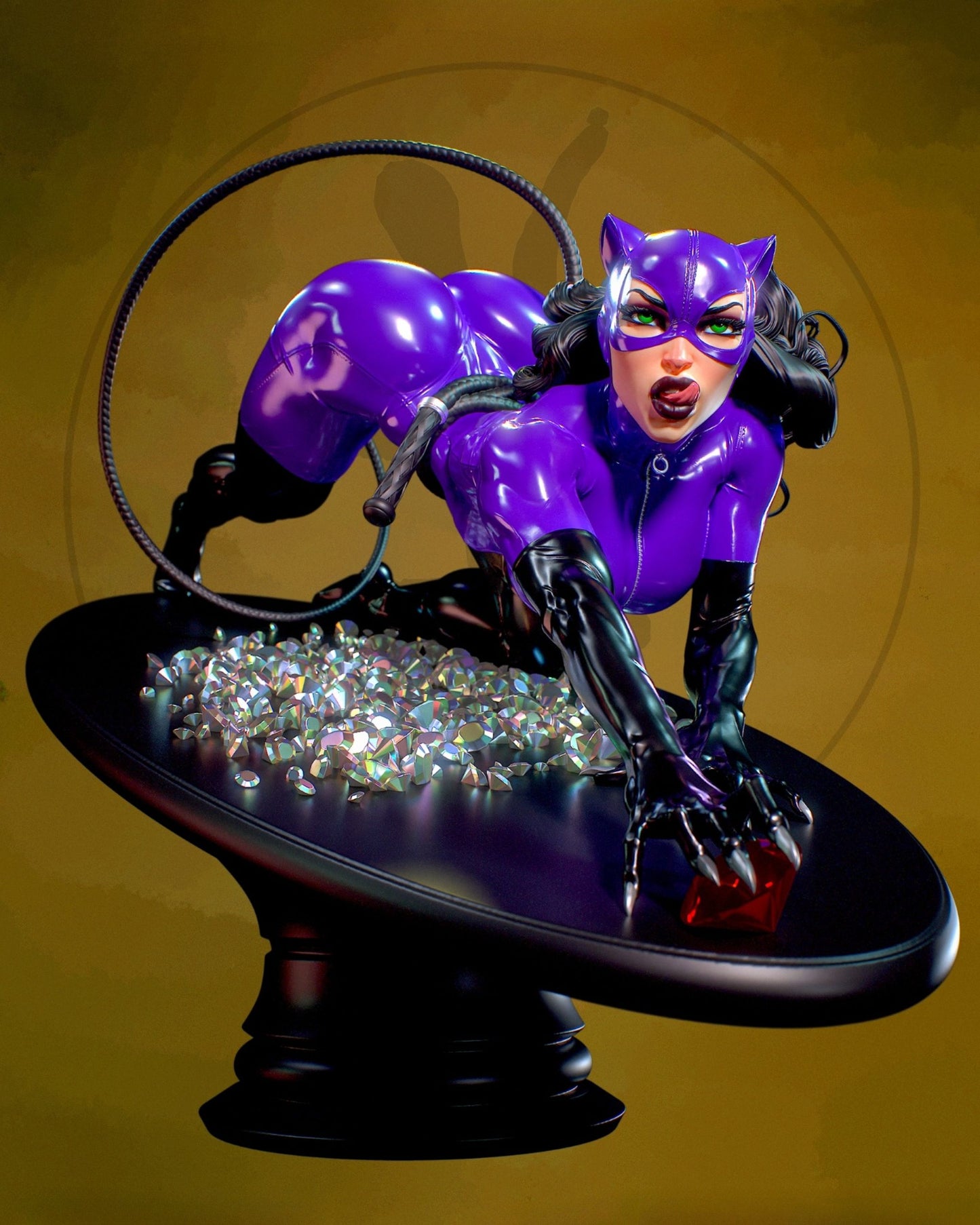 4112 Catwoman NSFW - DC COMICS - STL 3D Print Files