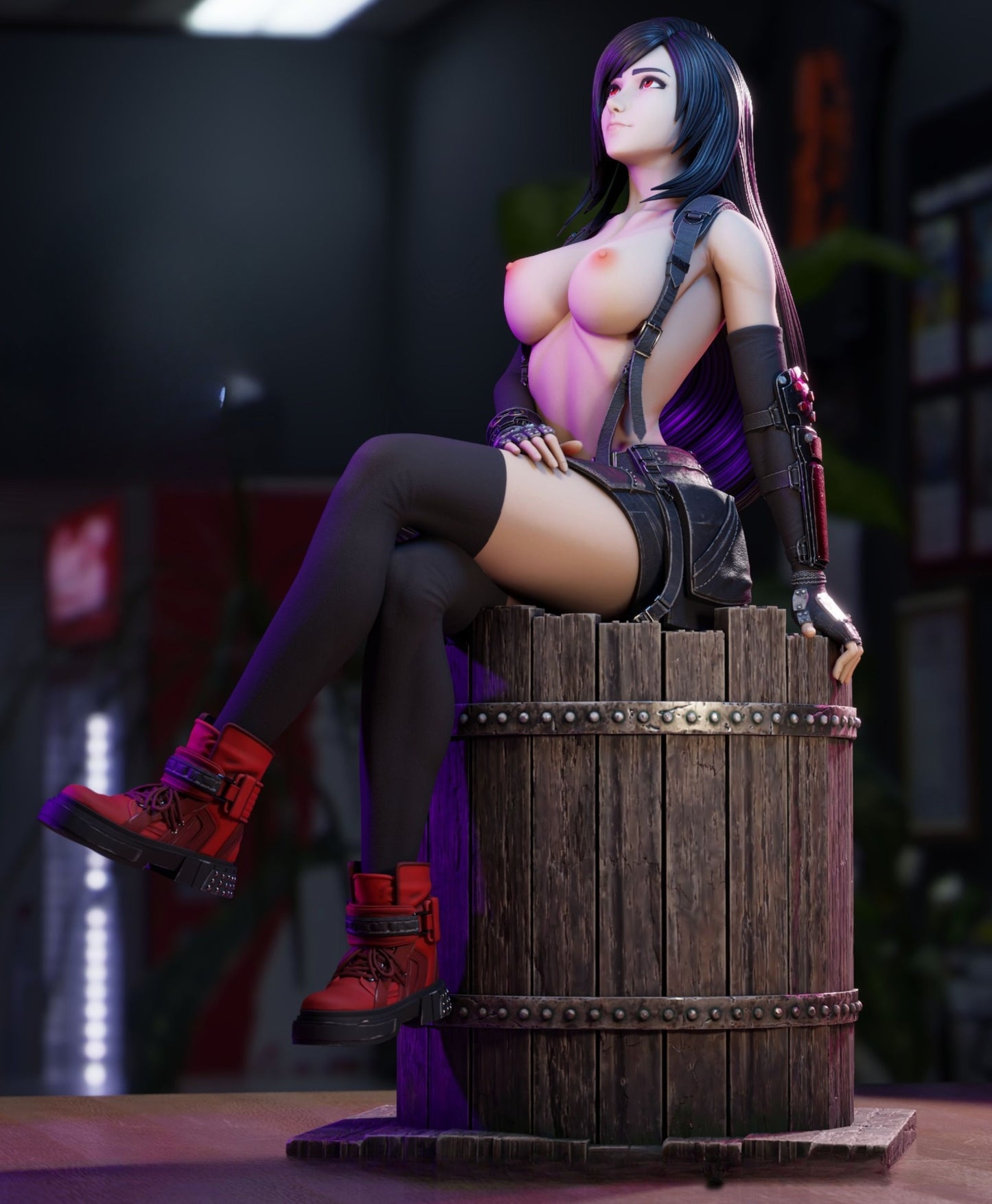 4115 Tifa Lockhart NSFW - Final Fantasy - STL 3D Print Files