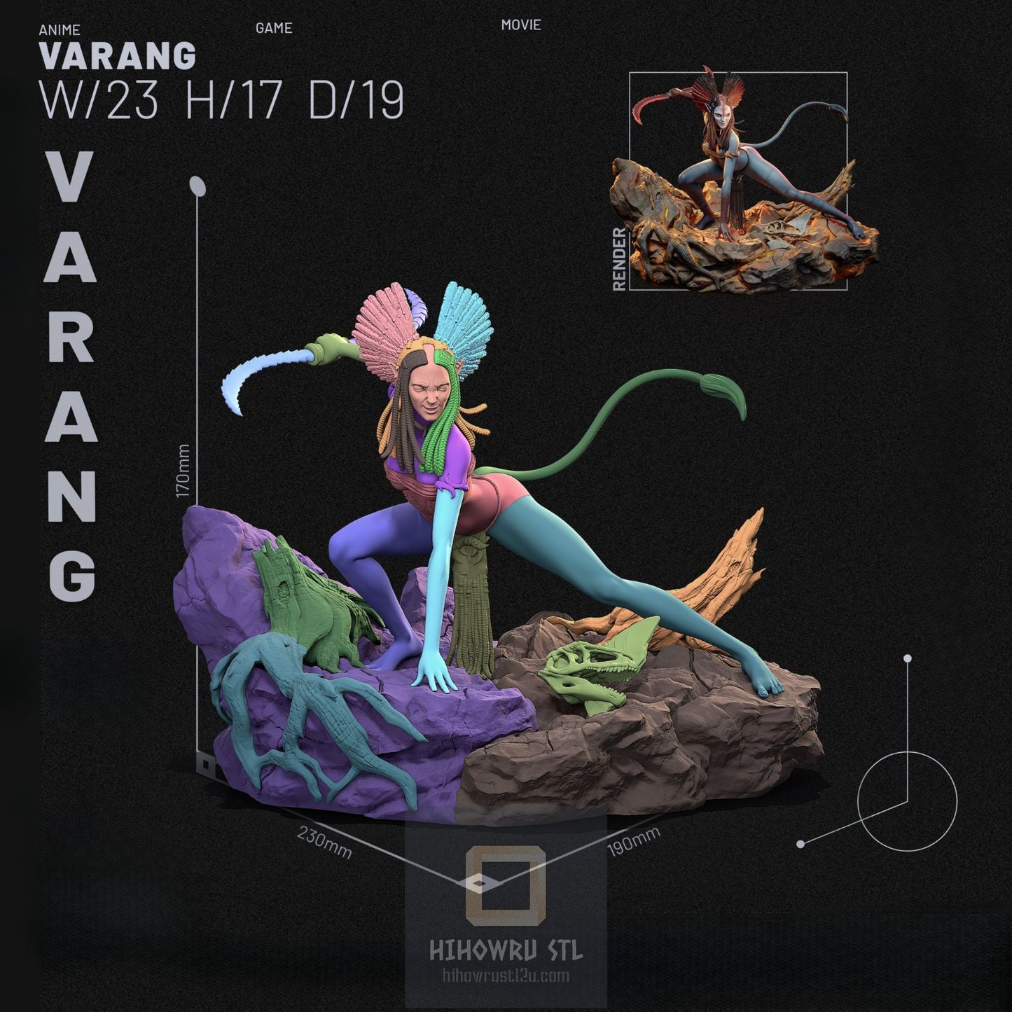 4817 Varang - Avatar - STL 3D Print Files