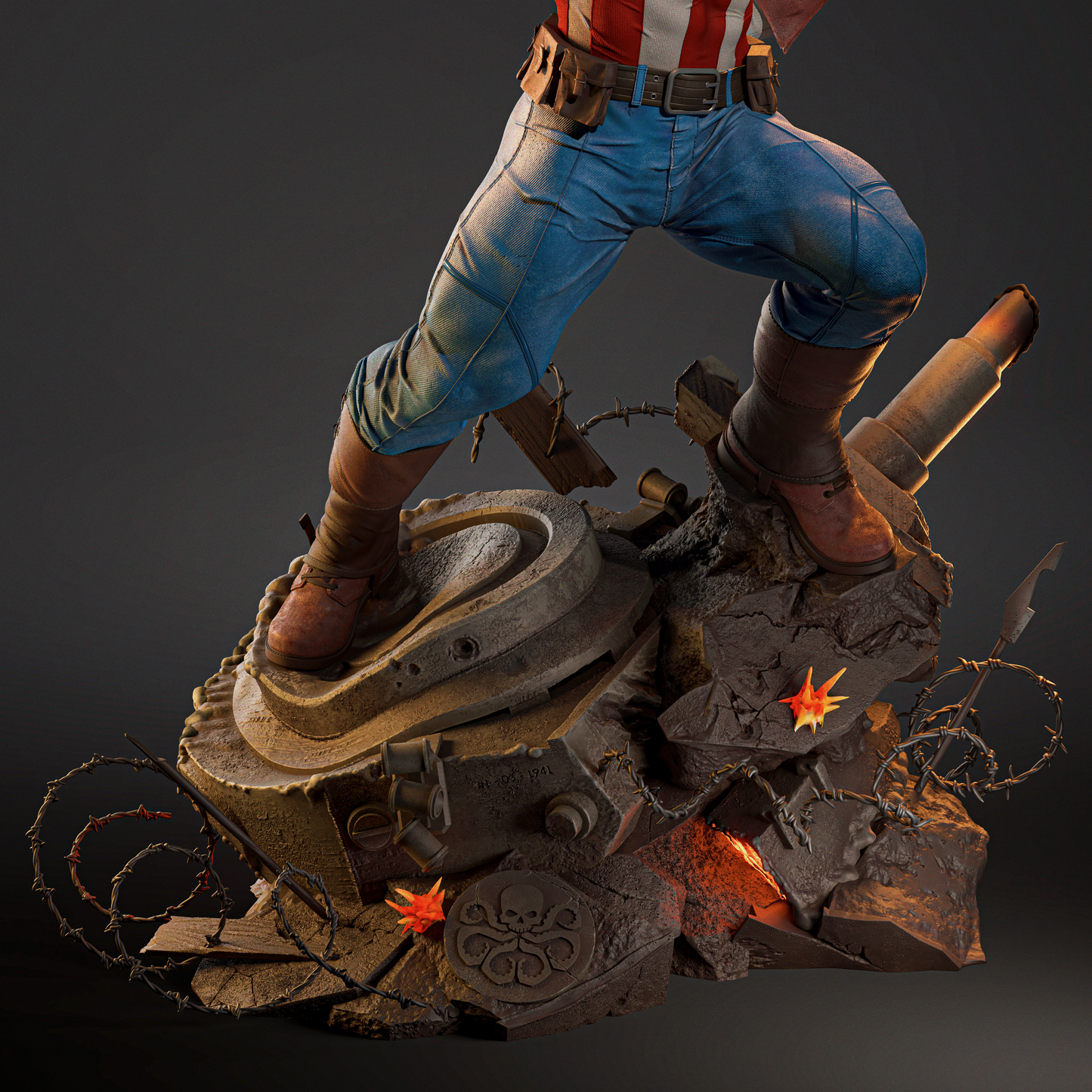 2381 Captain America - Marvel Comics - STL 3D Print Files