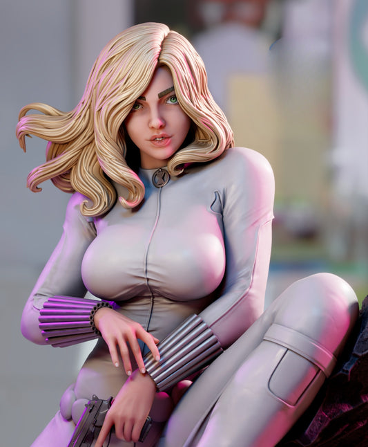3463 Black Widow Comic - STL 3D Print Files