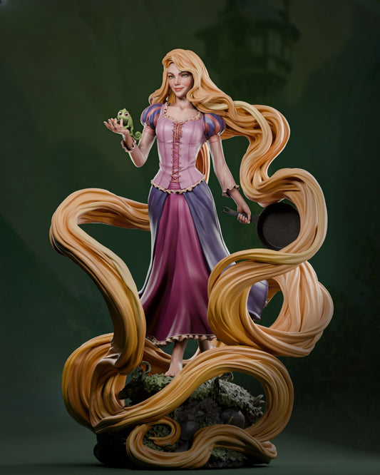 3724 Rapunzel - Disney - STL 3D Print Files