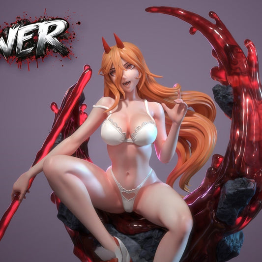 3980 Power NSFW - Chainsaw Man - STL 3D Print Files