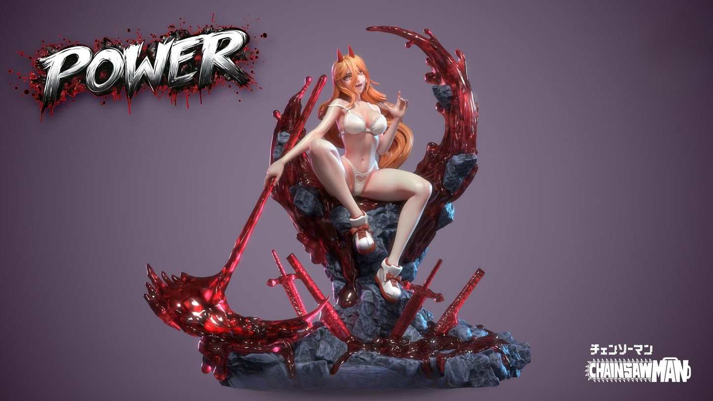 3980 Power NSFW - Chainsaw Man - STL 3D Print Files