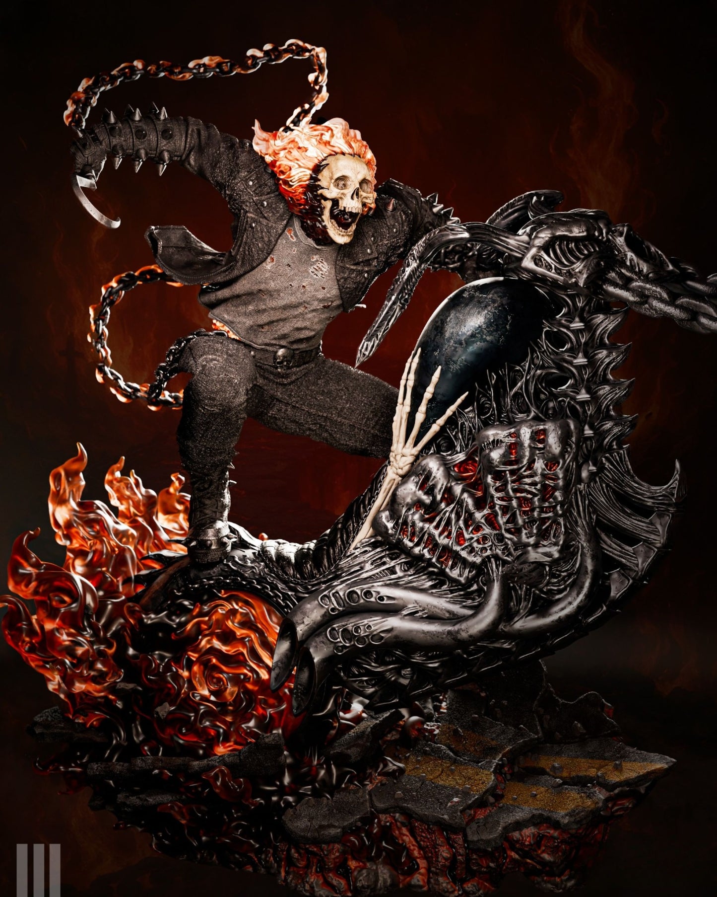 4282 Ghost Rider - Marvel Comics - STL 3D Print Files