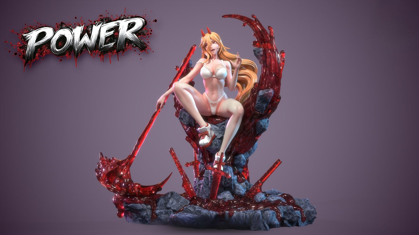 3980 Power NSFW - Chainsaw Man - STL 3D Print Files