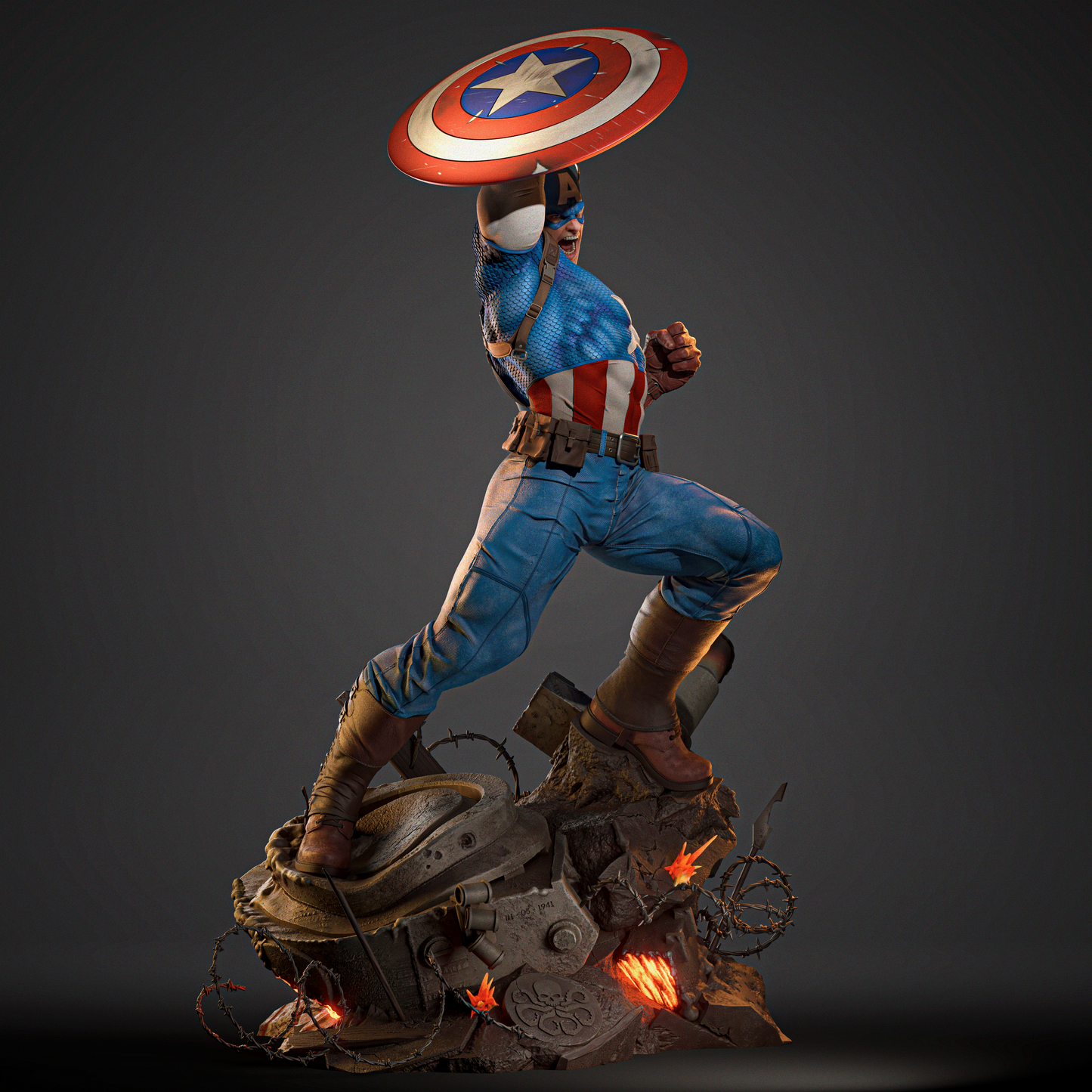 2381 Captain America - Marvel Comics - STL 3D Print Files