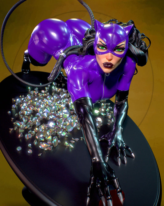 4112 Catwoman NSFW - DC COMICS - STL 3D Print Files
