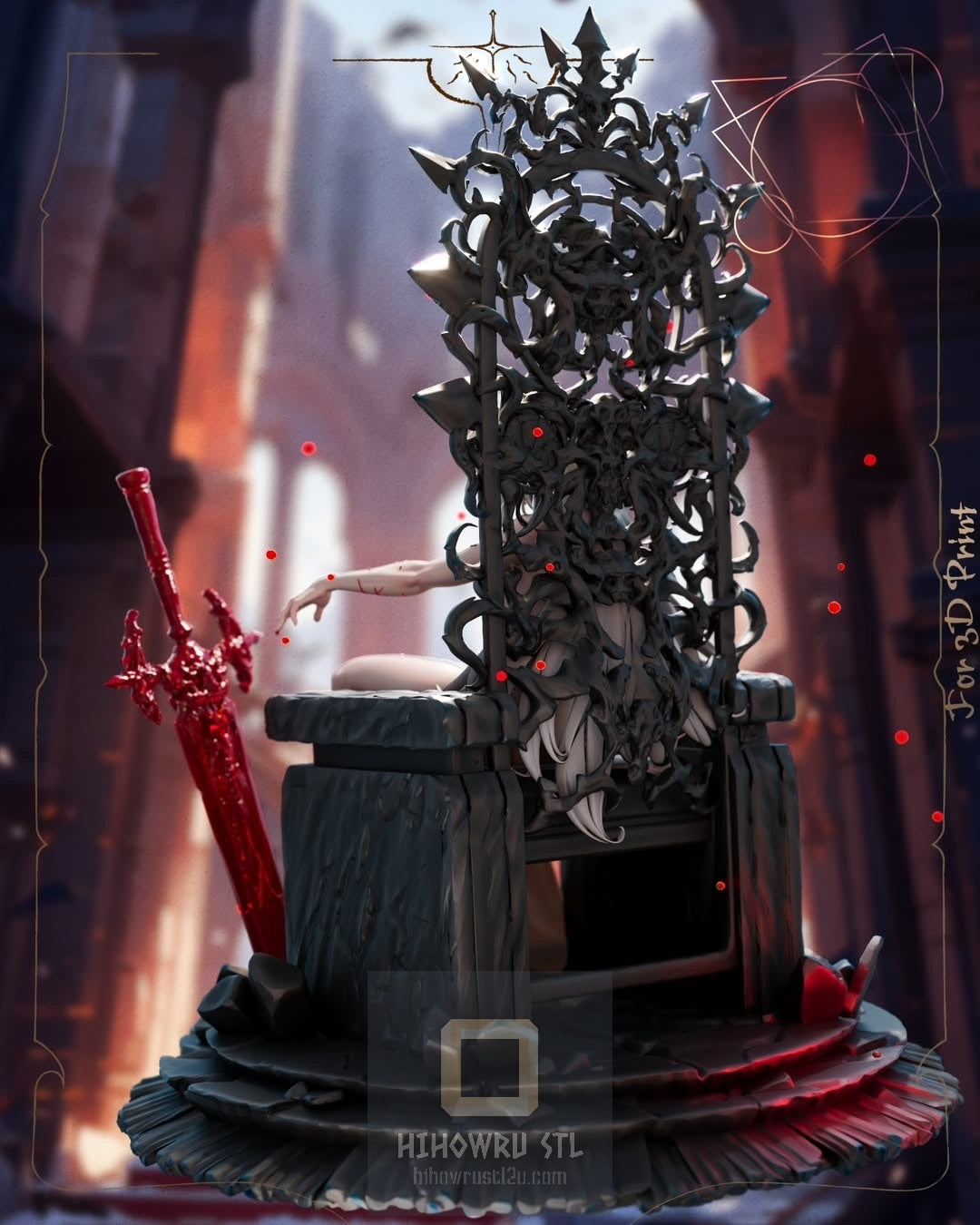 4572 Tearful Queen - STL 3D Print Files