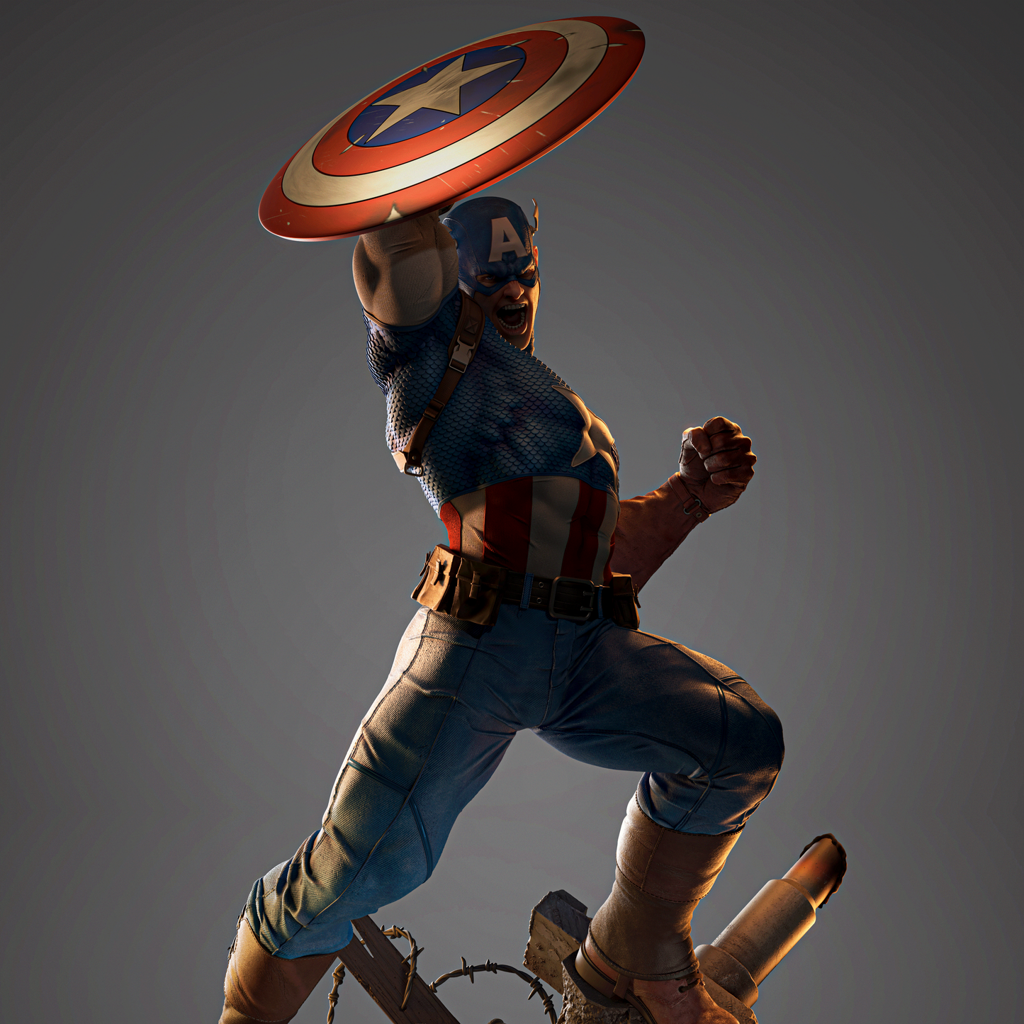 2381 Captain America - Marvel Comics - STL 3D Print Files