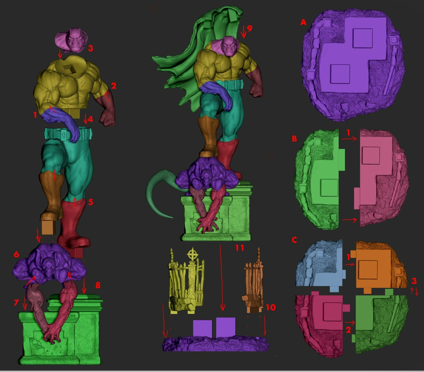 3185 Batman - DC Comics - STL 3D Print Files