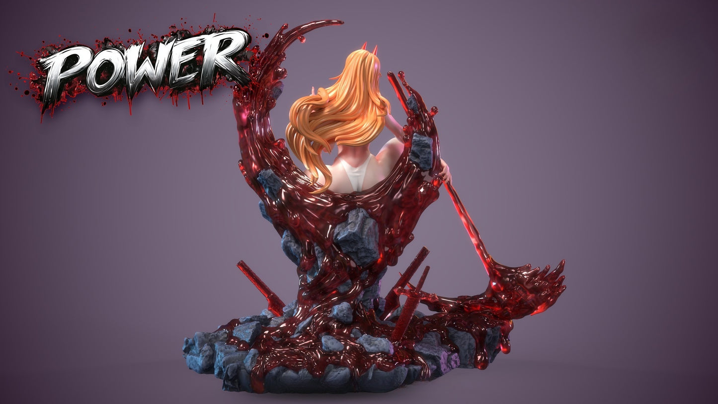 3980 Power NSFW - Chainsaw Man - STL 3D Print Files