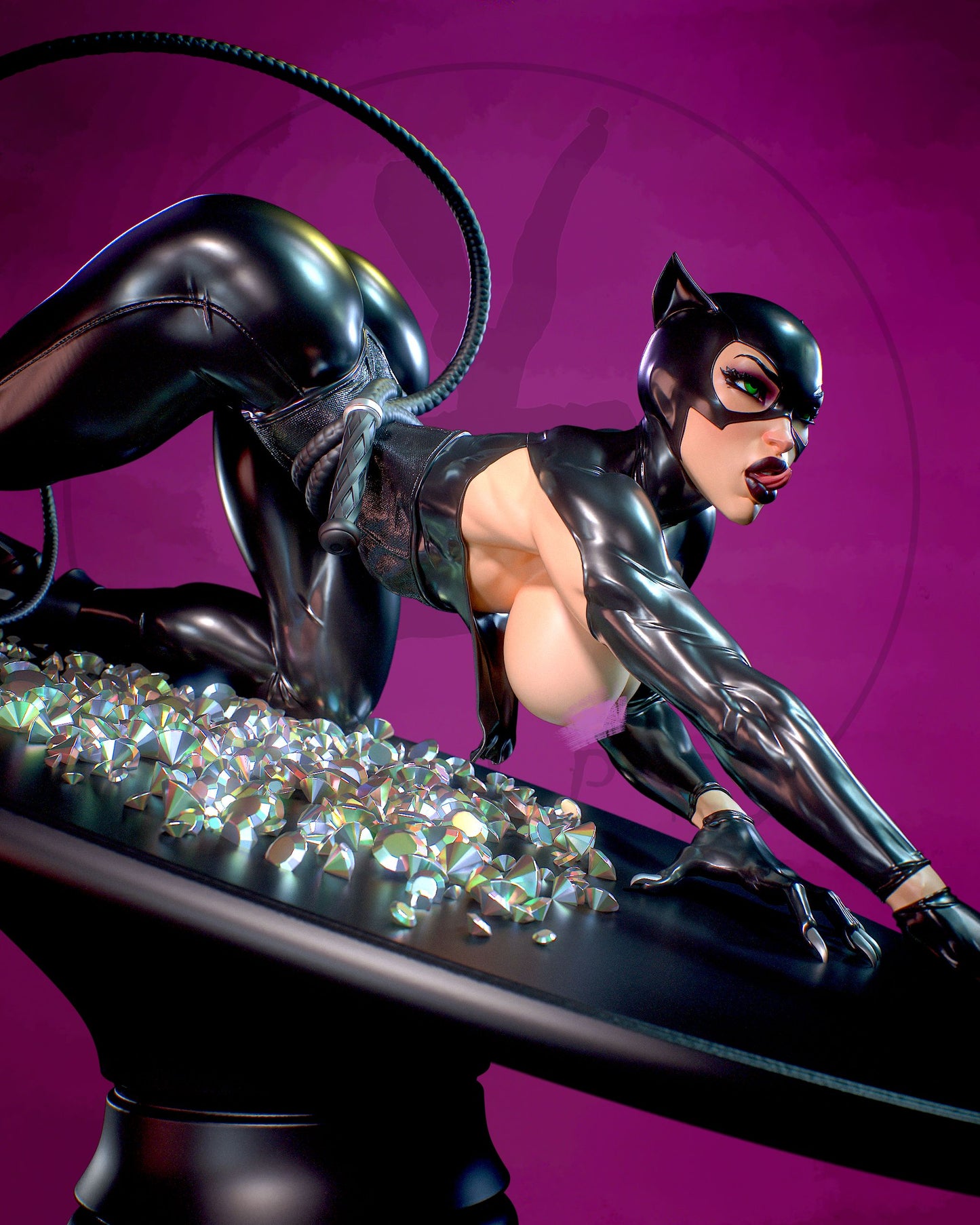 4112 Catwoman NSFW - DC COMICS - STL 3D Print Files
