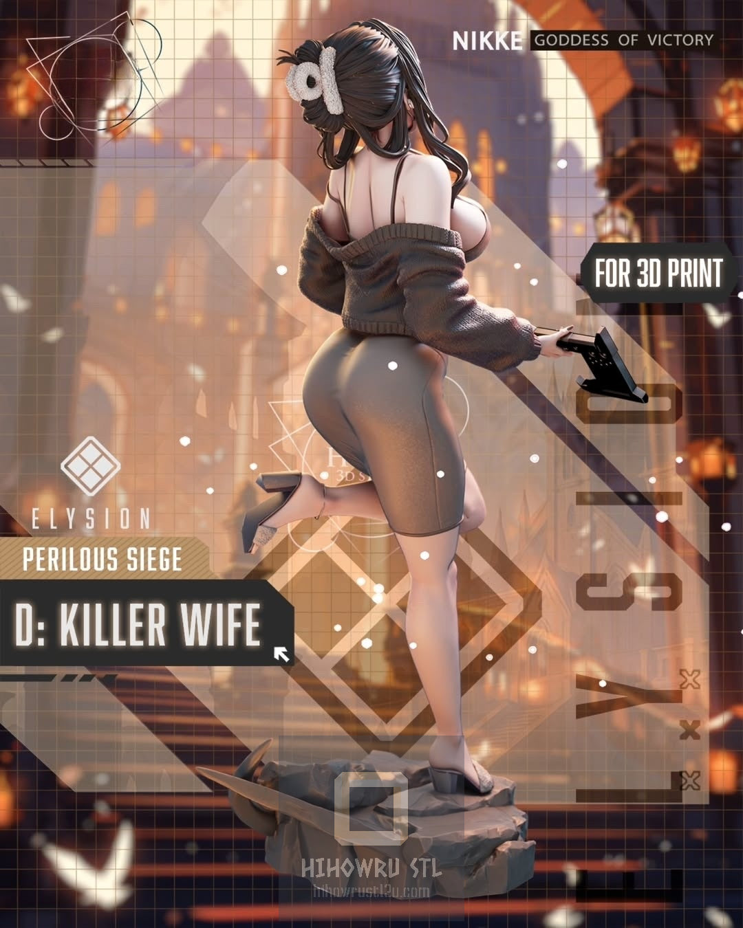 4524 D: Killer Wife - Nikke Goddess of Victory - STL 3D Print Files