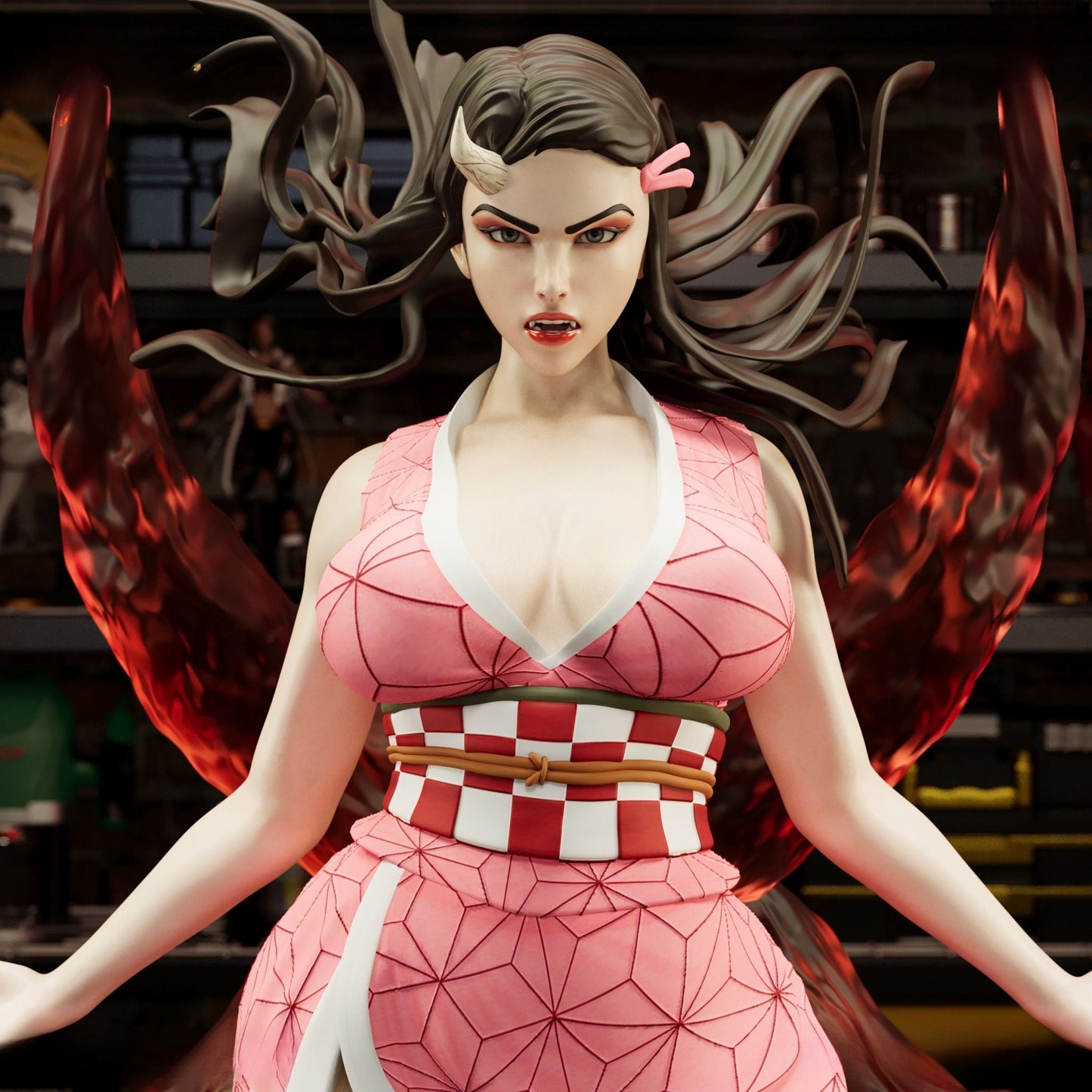 3911 Nezuko Kamado NSFW - Kimetsu no Yaiba - STL 3D Print Files