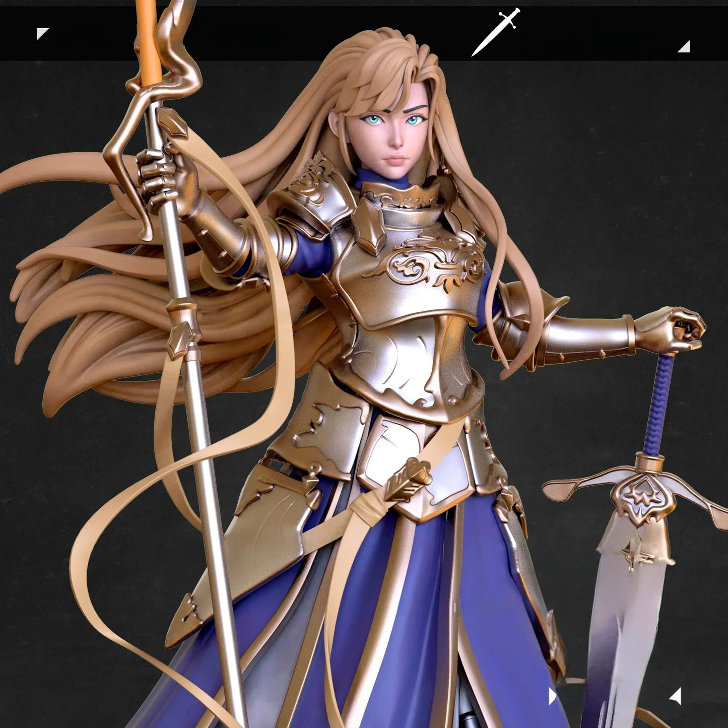 2855 Gloria NSFW - Sword of Convallaria - STL 3D Print Files