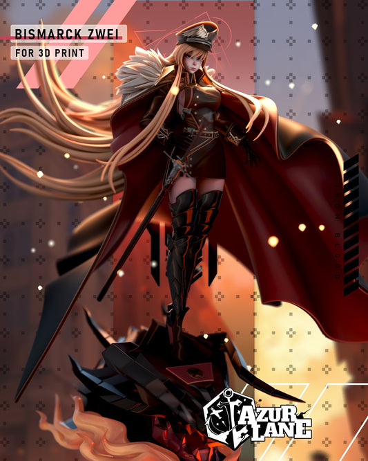 4100 Bismarck - Azur Lane - STL 3D Print Files