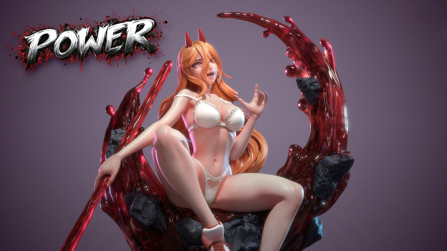 3980 Power NSFW - Chainsaw Man - STL 3D Print Files