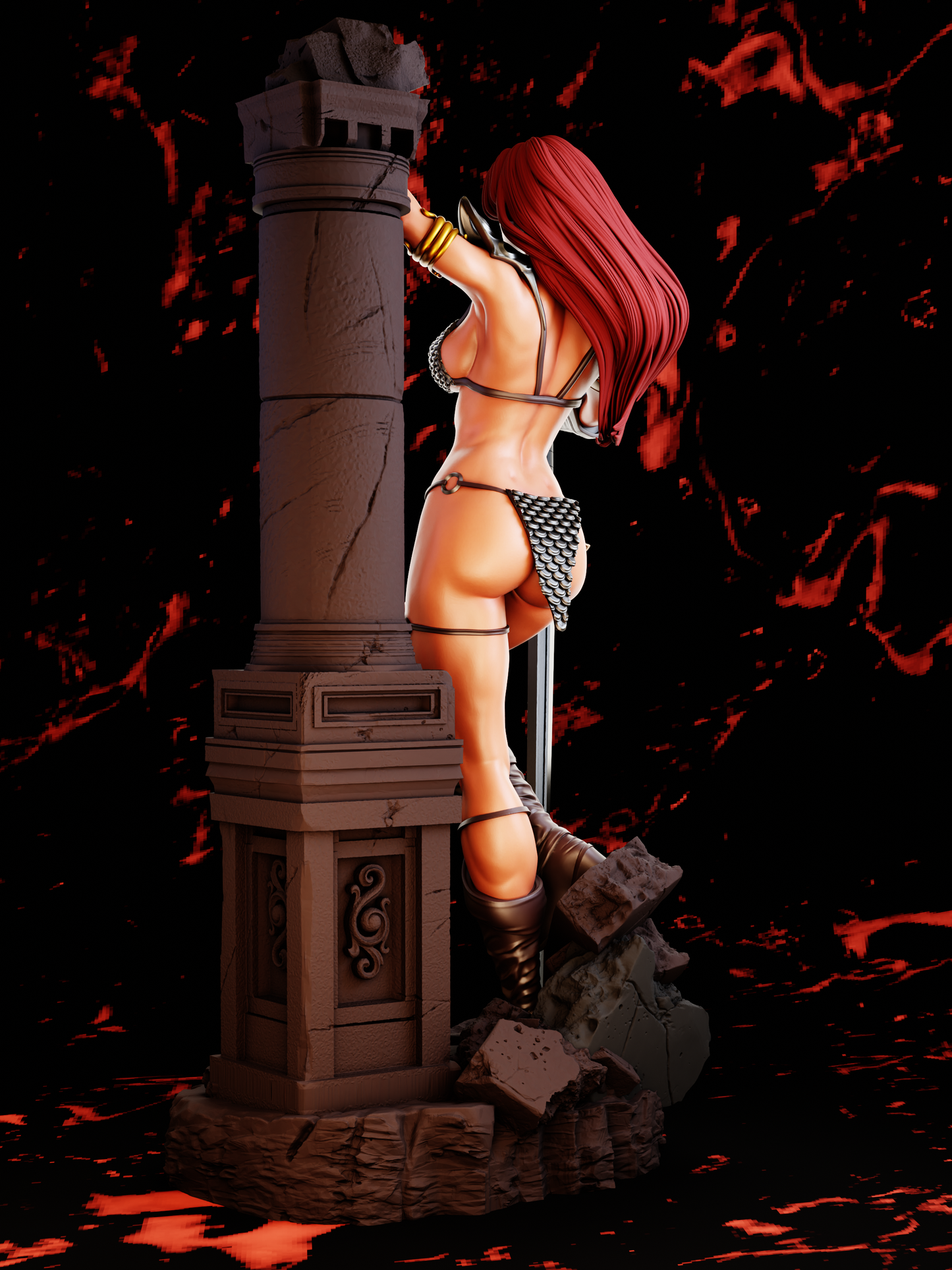 1777 Red Sonja NSFW - Marvel Comics - STL 3D Print Files