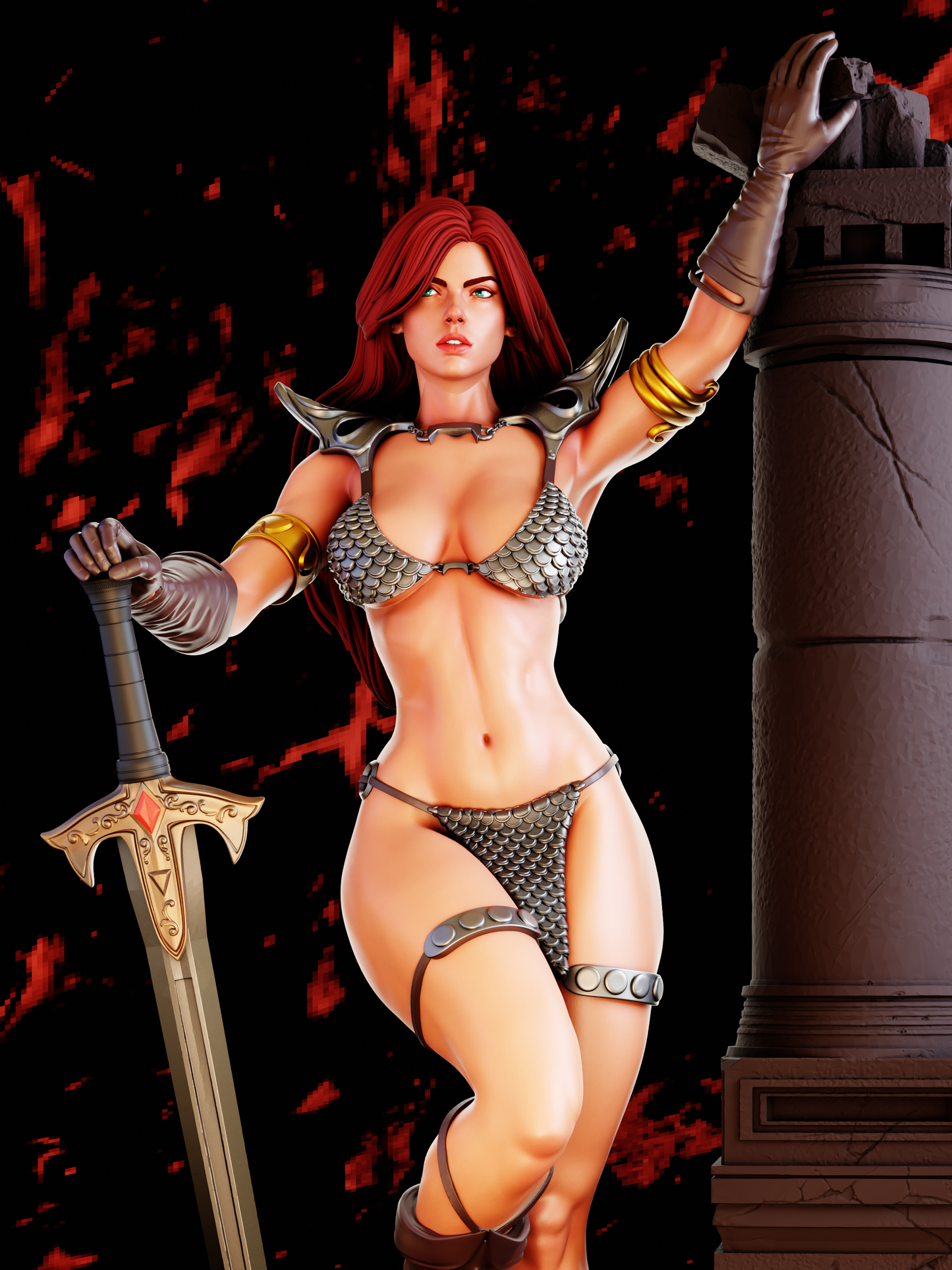 1777 Red Sonja NSFW - Marvel Comics - STL 3D Print Files