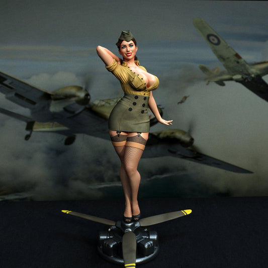 3686 Stewardess Pin Up - STL 3D Print Files