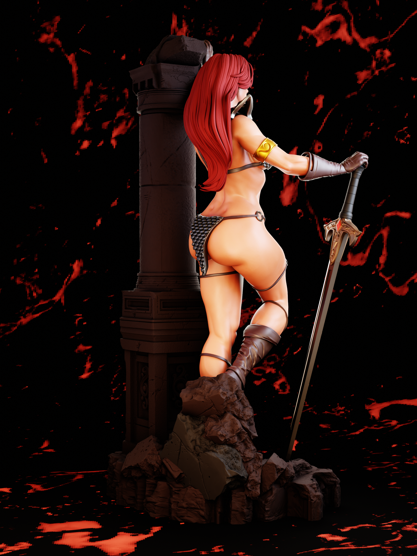 1777 Red Sonja NSFW - Marvel Comics - STL 3D Print Files