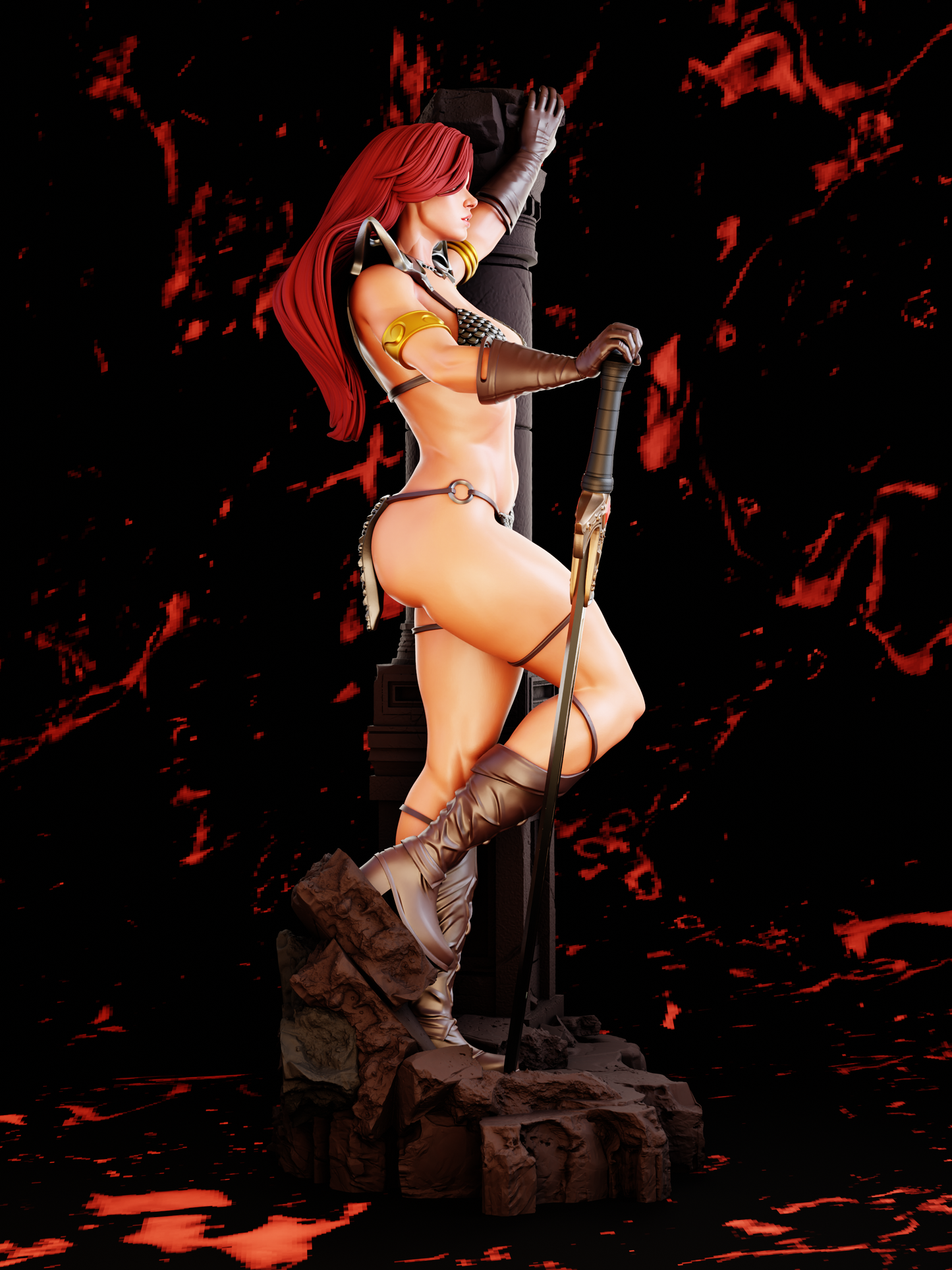 1777 Red Sonja NSFW - Marvel Comics - STL 3D Print Files