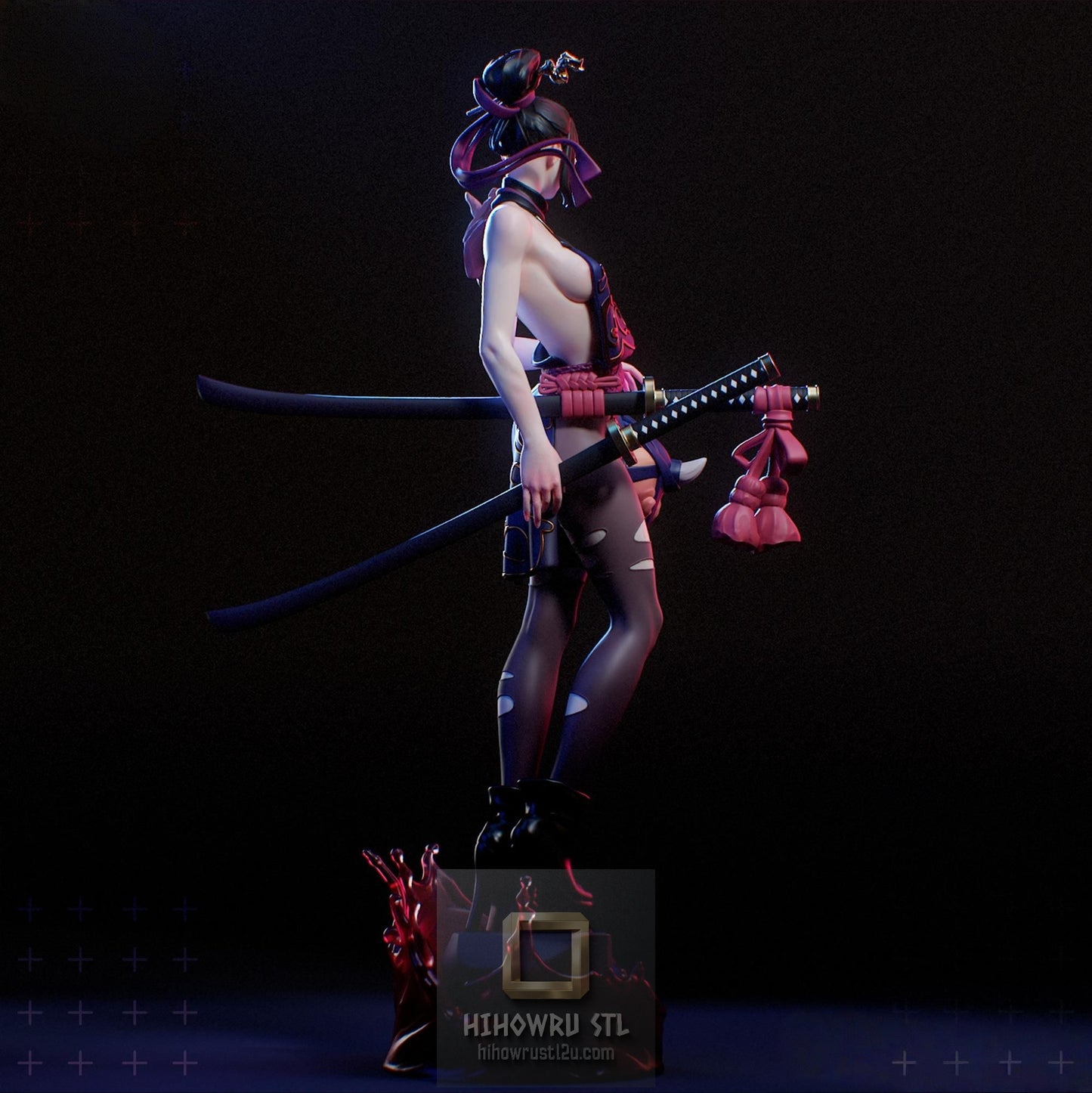 5497 Akari Kurogane NSFW - STL 3D Print Files