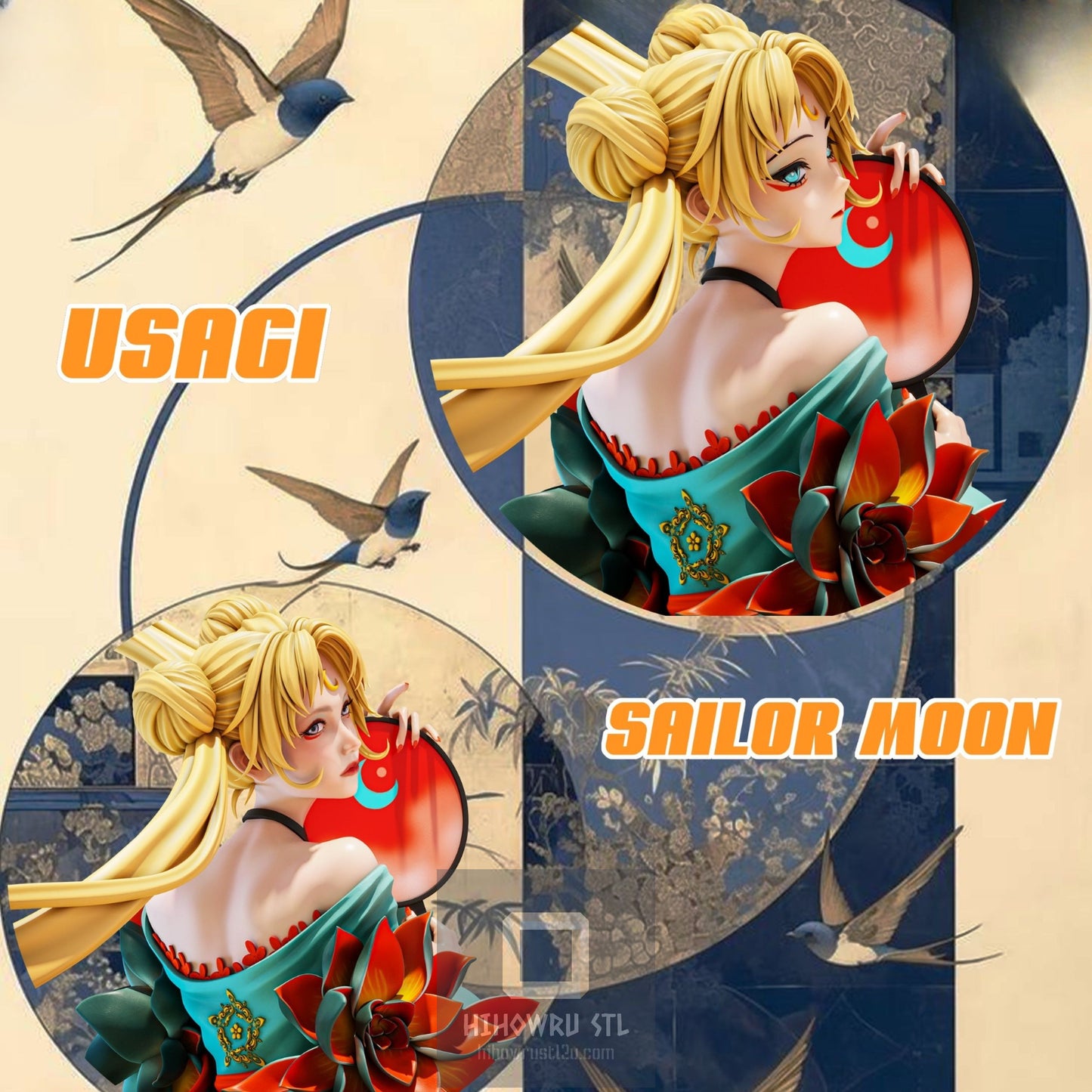 4801 Sailor Moon - Usagi Tsukino - STL 3D Print Files