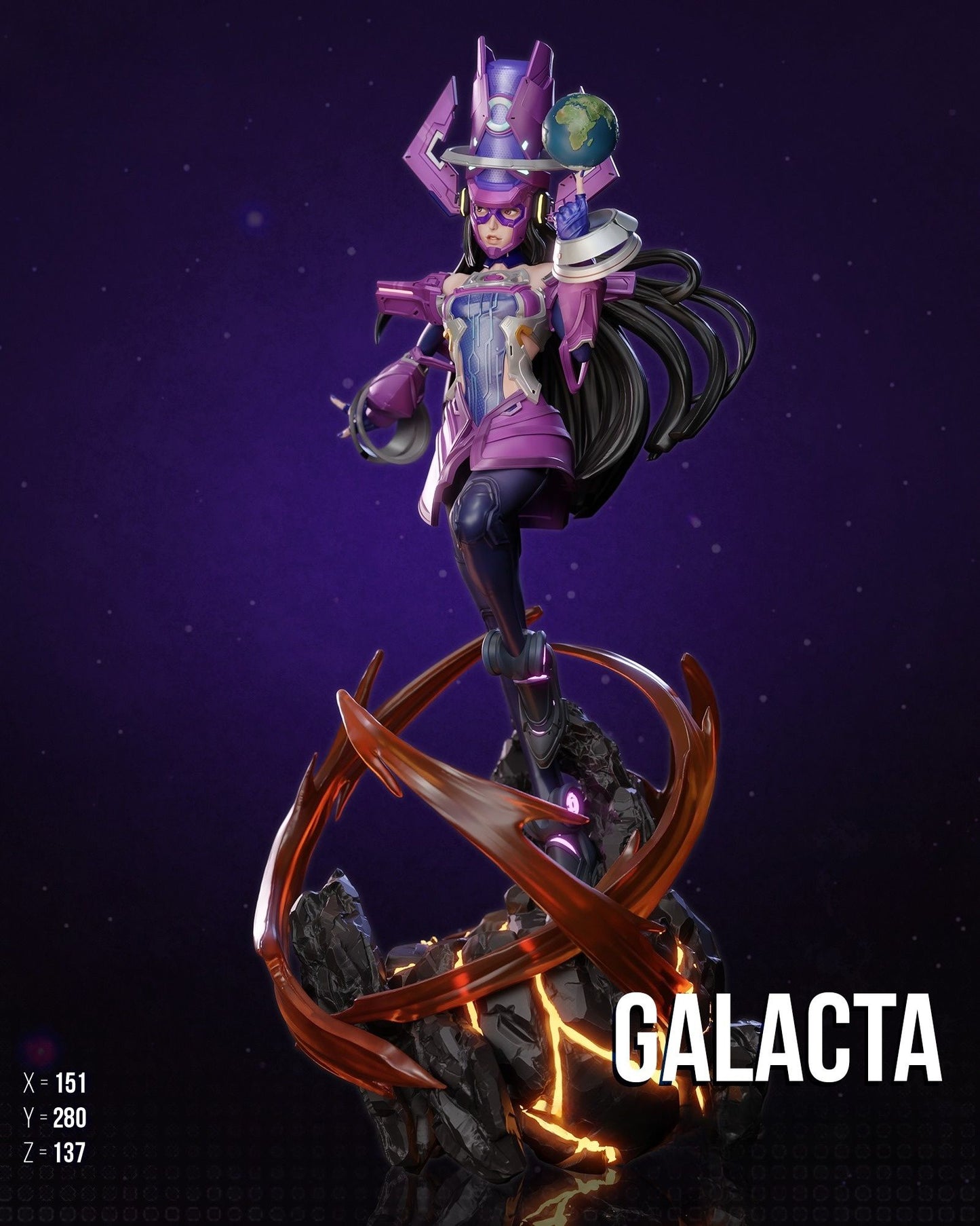 3717 Galacta - Marvel Rivals - STL 3D Print Files