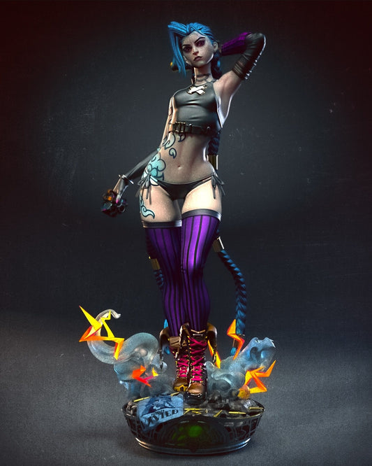 3928 Jinx NSFW - League Of Legends - STL 3D Print Files