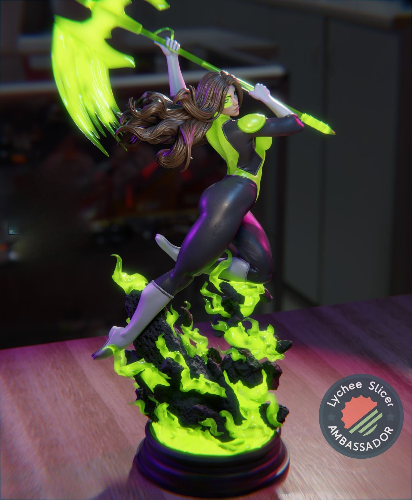 4064 Jessica Cruz - Yellow Lantern - STL 3D Print Files