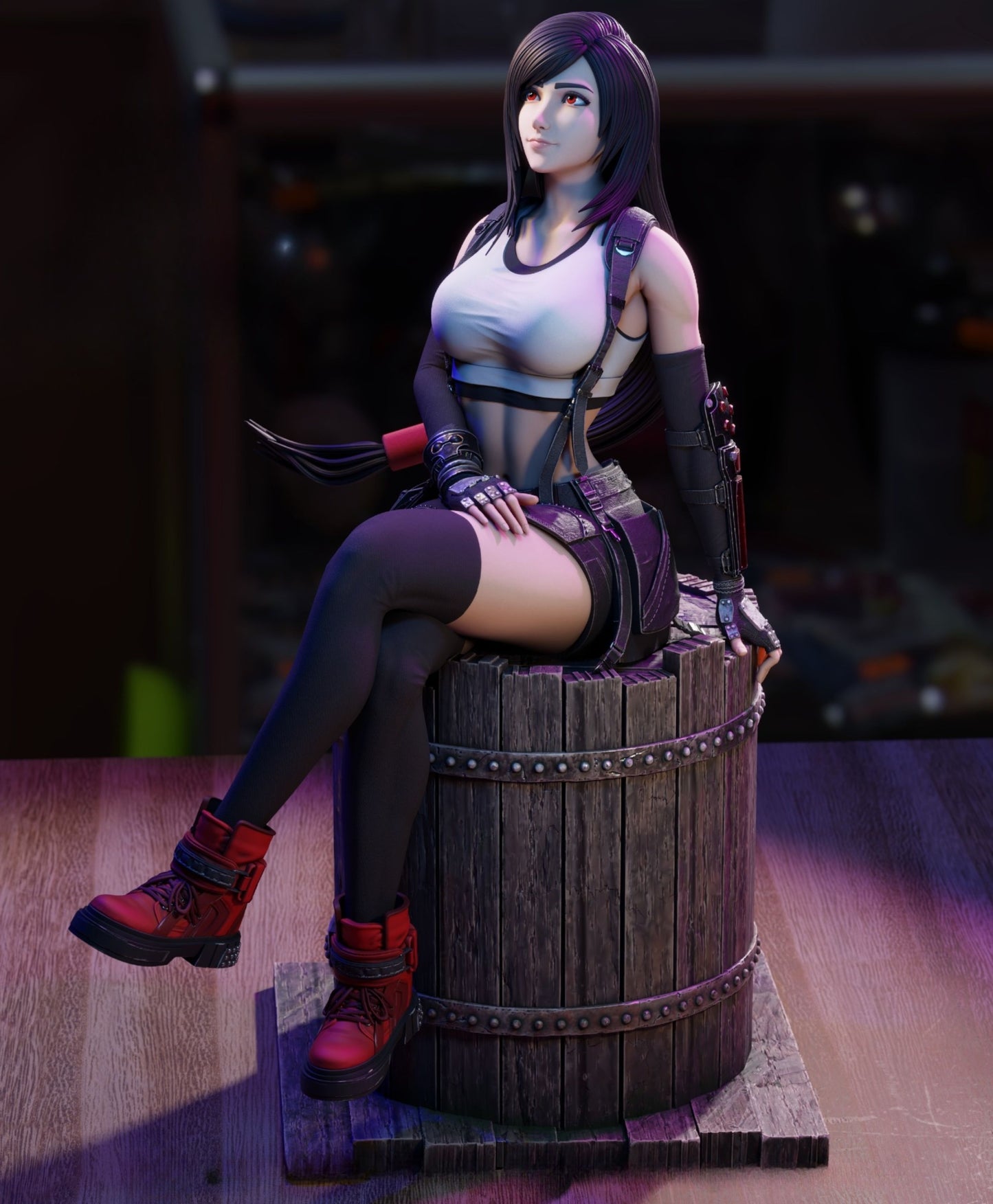 4115 Tifa Lockhart NSFW - Final Fantasy - STL 3D Print Files