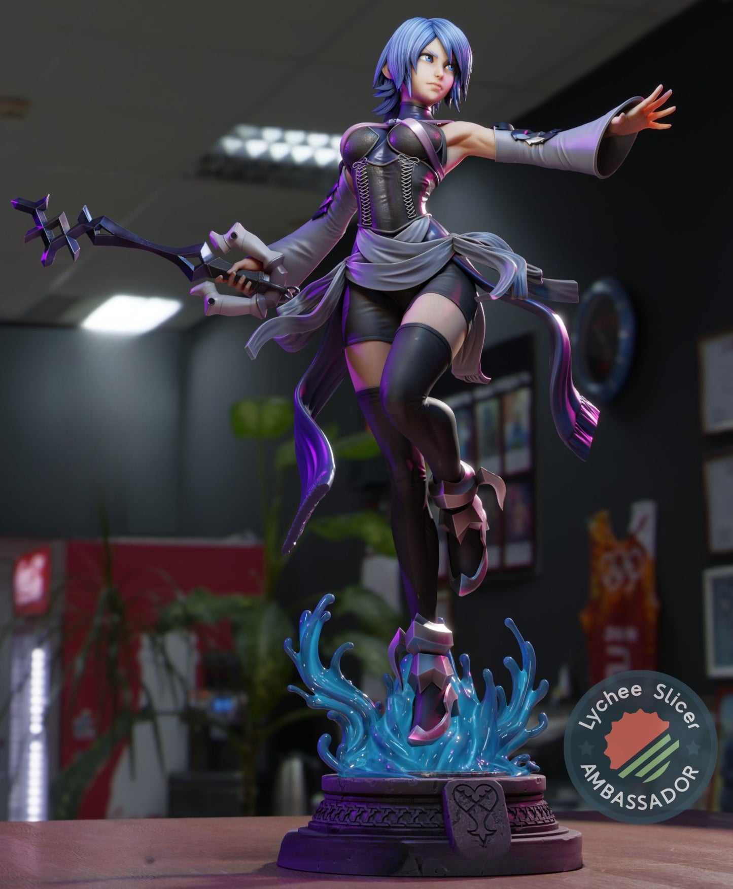 4125 Aqua - Kingdom Hearts - STL 3d Print Files