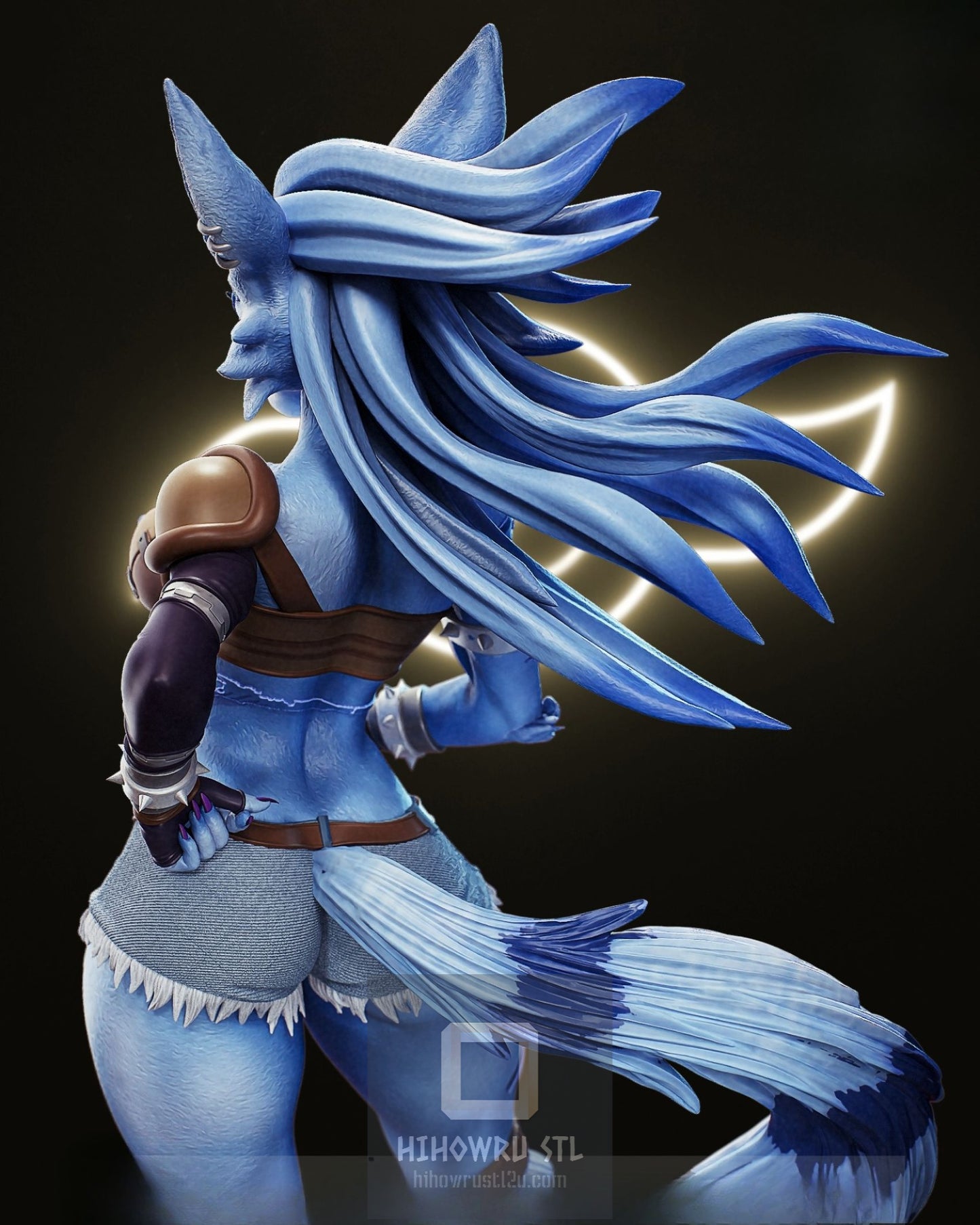 4392 Were Garurumon NSFW - Digimon - STL 3D Print Files