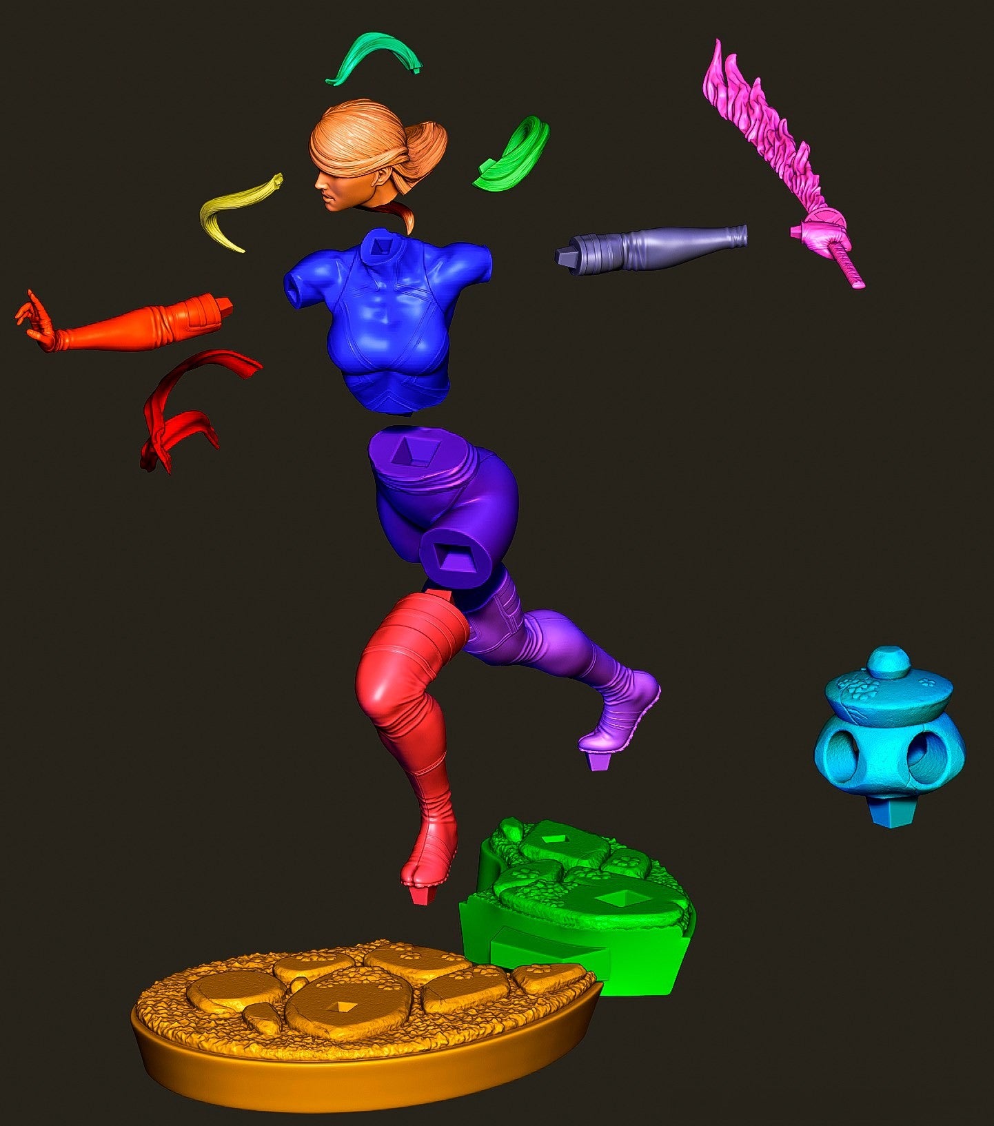 1700 Psylocke - Marvel Comics - STL 3D Print Files