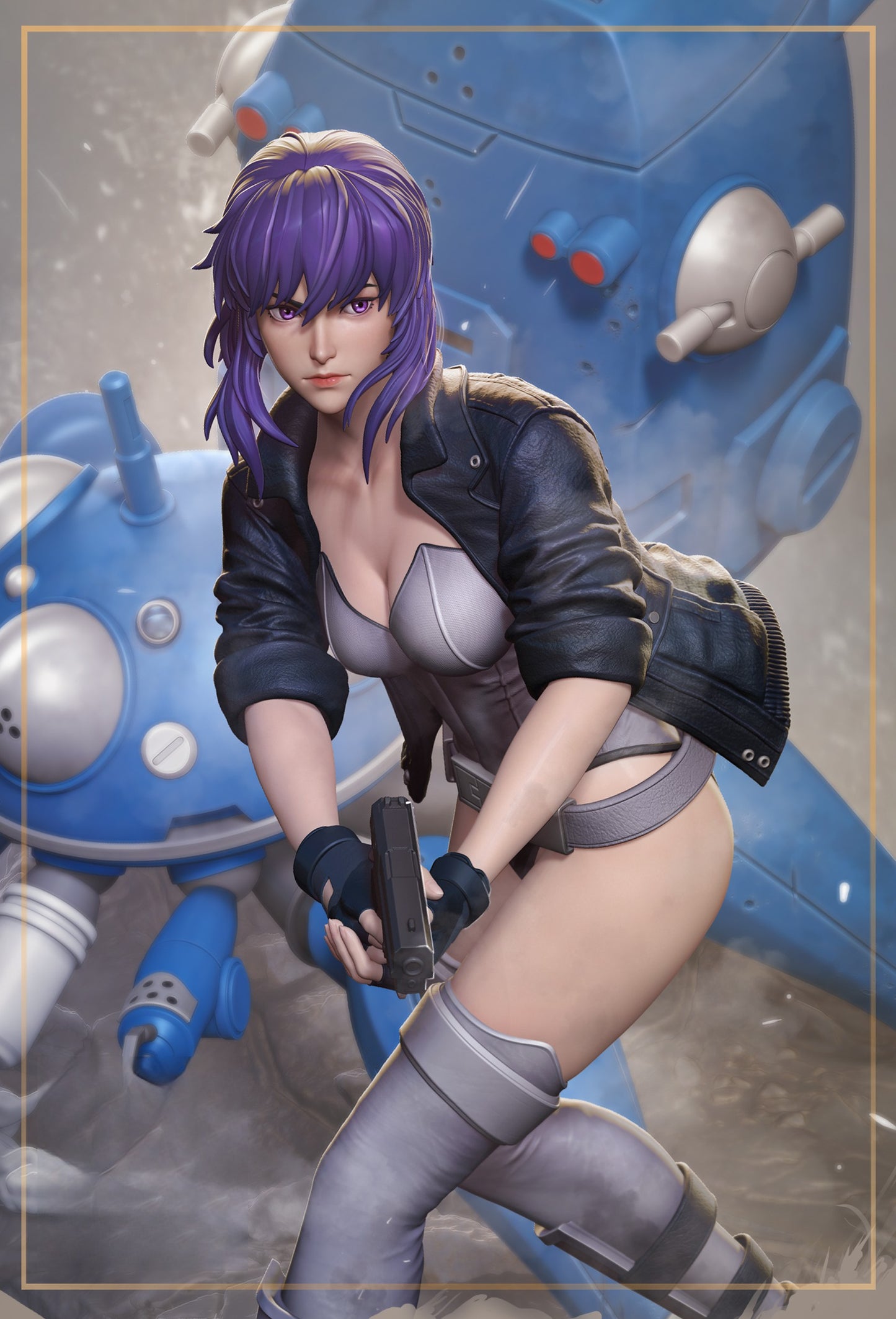 2290 Motoko Kusanagi - Ghost in the Shell - STL 3D Print Files