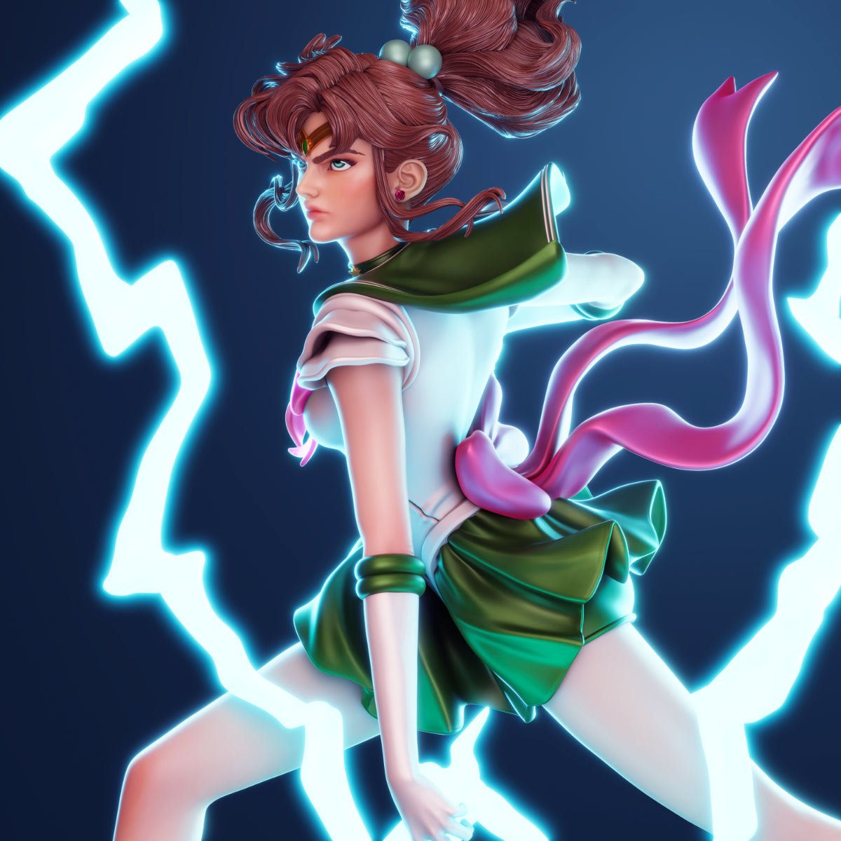 4066 Sailor Jupiter - Sailor Moon - STL 3D Print Files