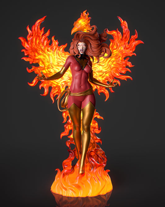 1765 Jean Grey Phoenix - X-MEN - STL 3D Print Files