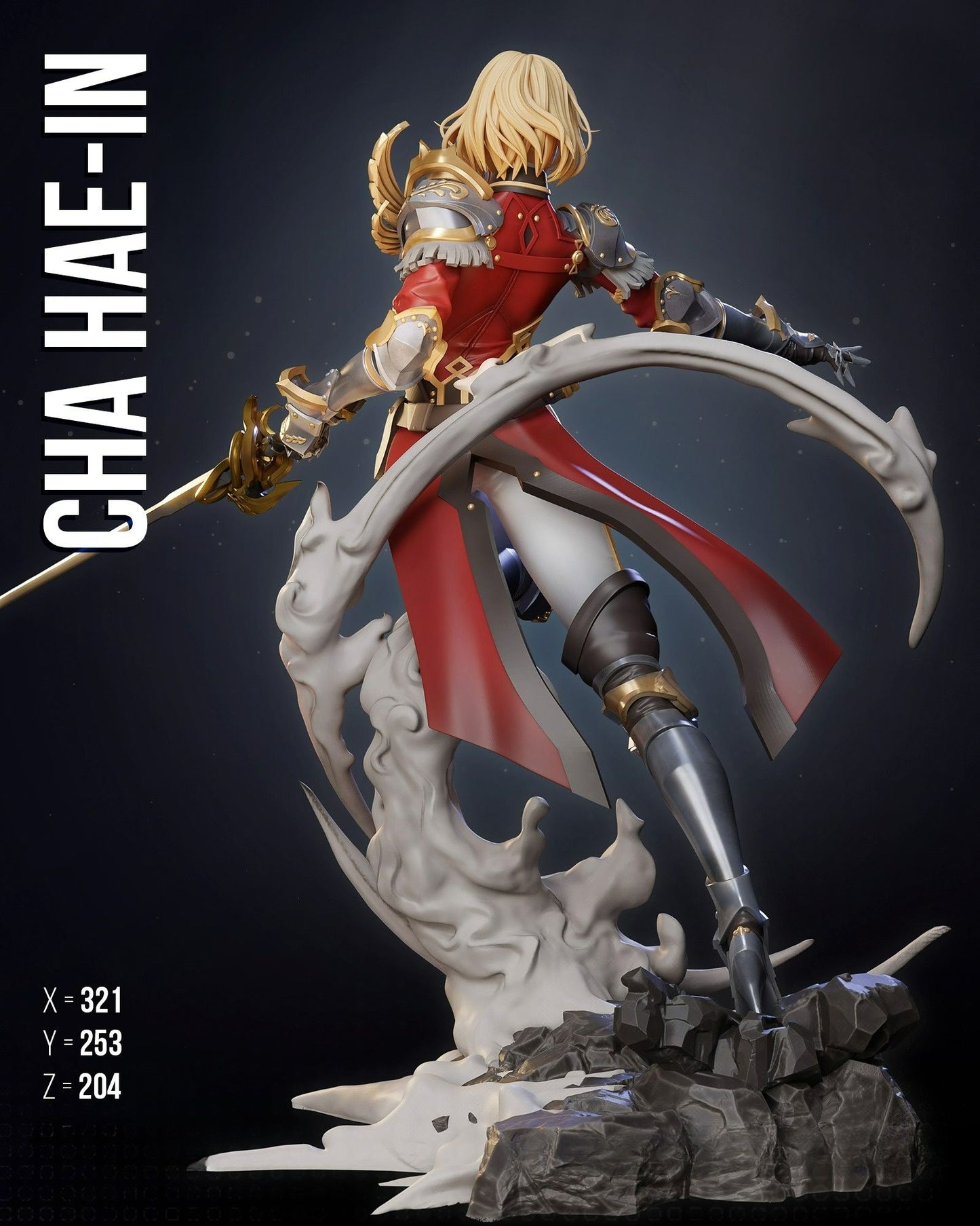 3799 Cha Hae-In - Solo Leveling - STL 3D Print Files