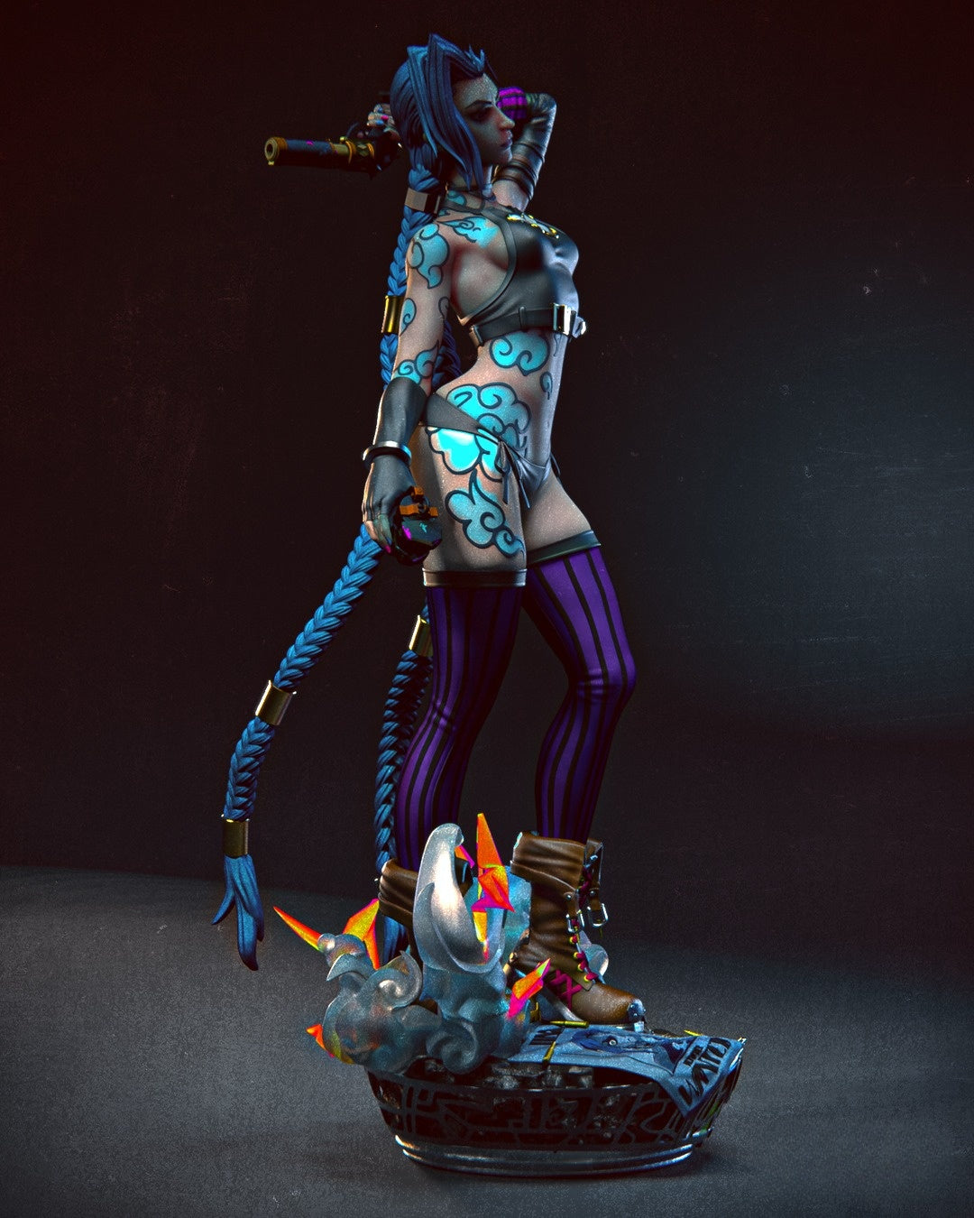 3928 Jinx NSFW - League Of Legends - STL 3D Print Files