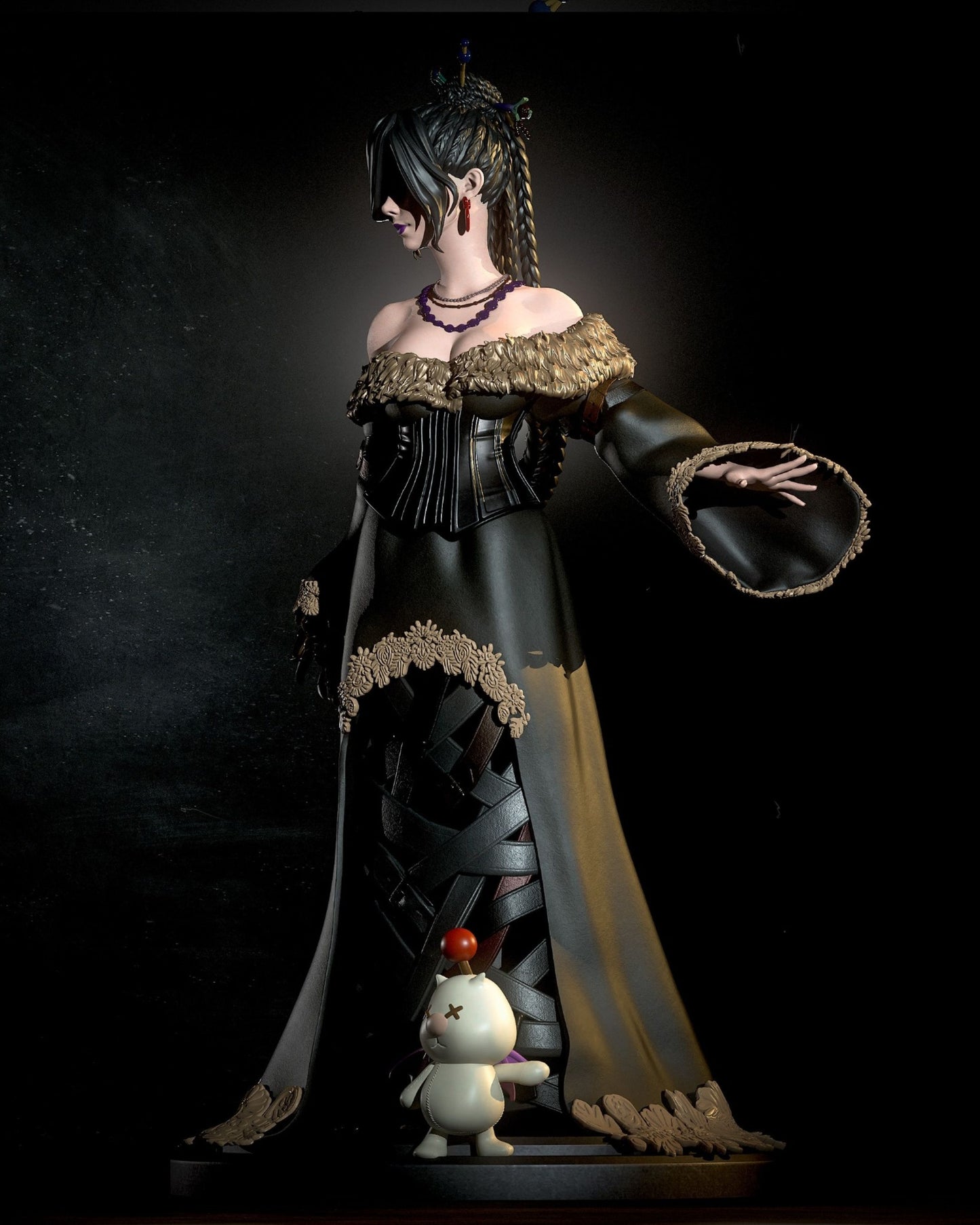 3958 Lulu - Final Fantasy X - STL 3D Print Files