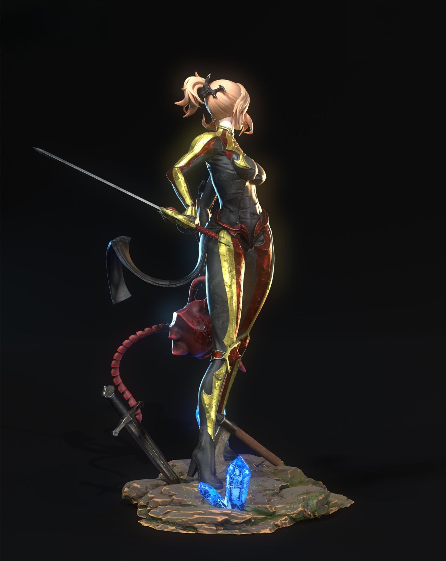 3962 Cha Hae-In - Solo Leveling - STL 3D Print Files