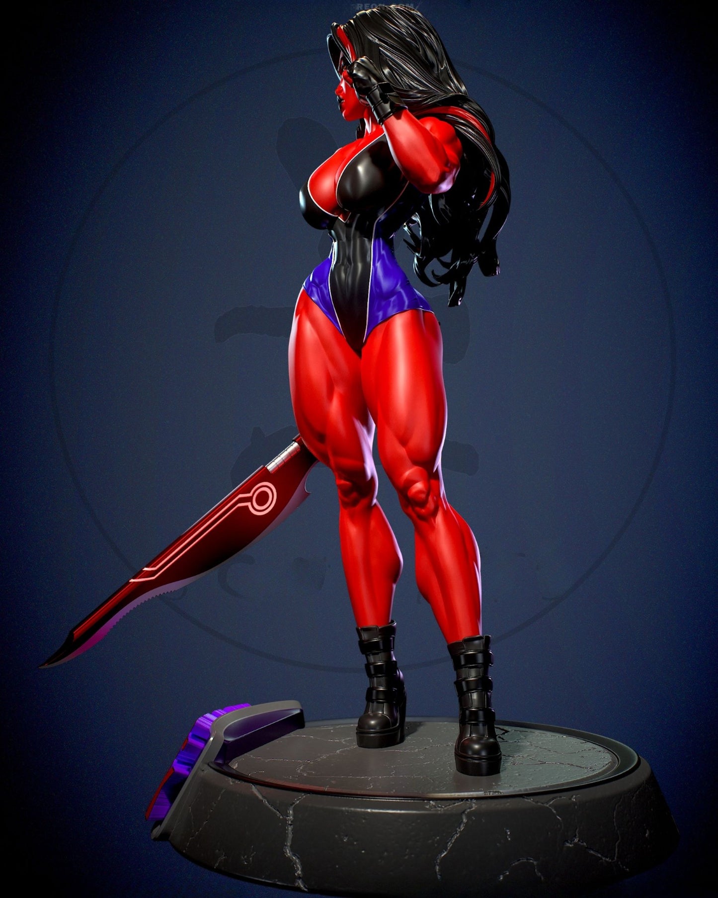 3972 She Hulk Red - Marvel Comics - STL 3D Print Files