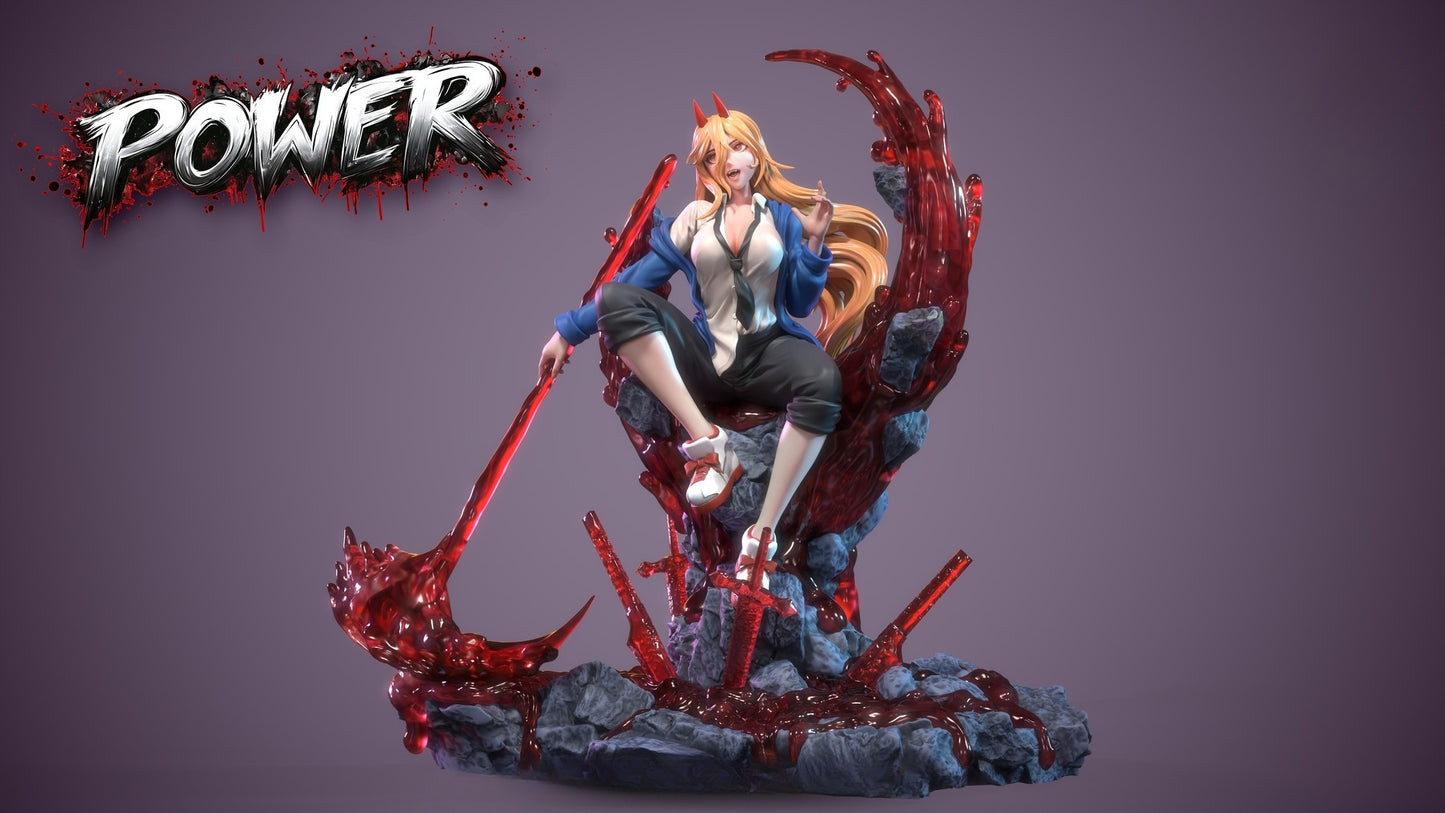 3980 Power NSFW - Chainsaw Man - STL 3D Print Files